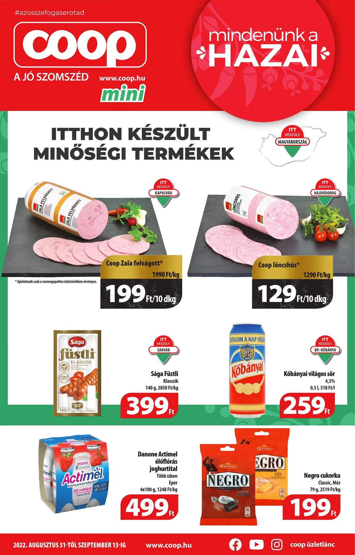 Coop akciós újság 08.31–09.13
