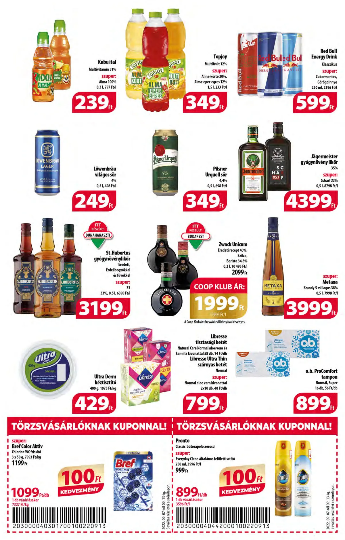 Coop akciós újság 09.07–09.13 – 10. oldal