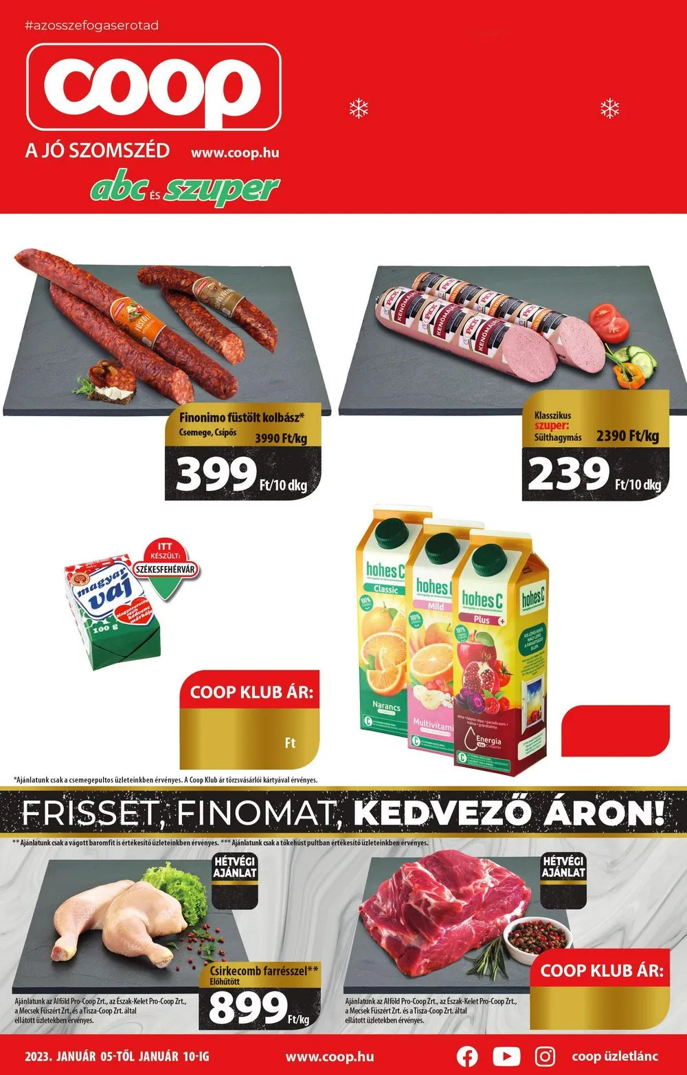 Coop akciós újság 01.05–01.10