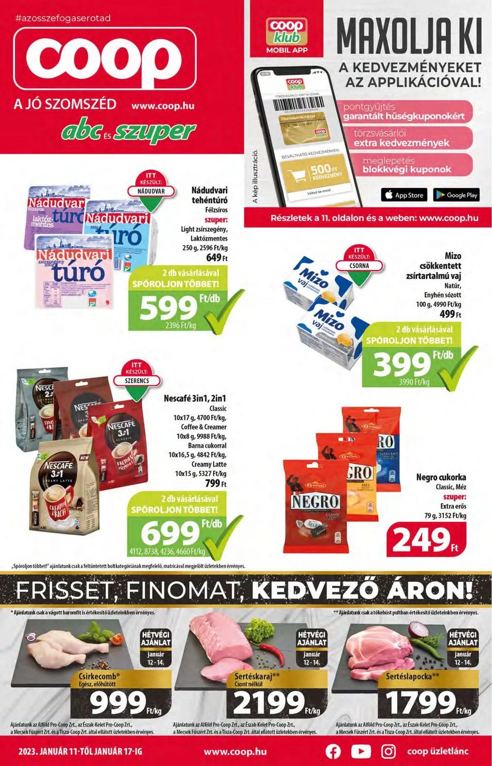 Coop akciós újság 01.11–01.17