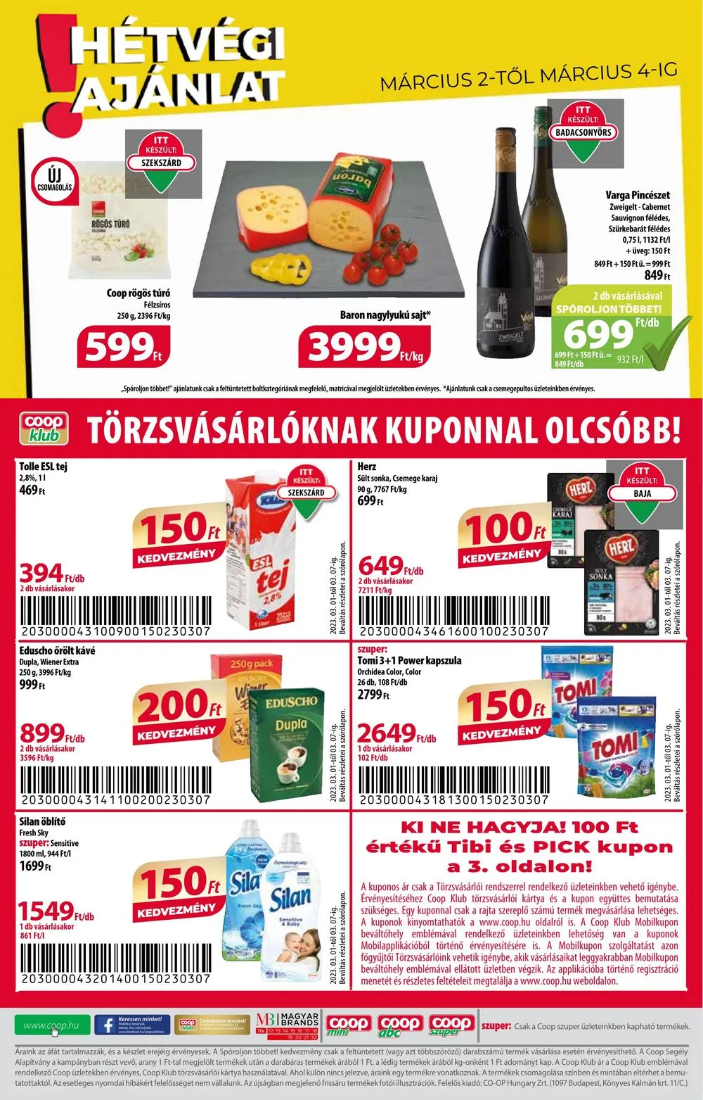 Coop akciós újság 03.01–03.07 – 8. oldal