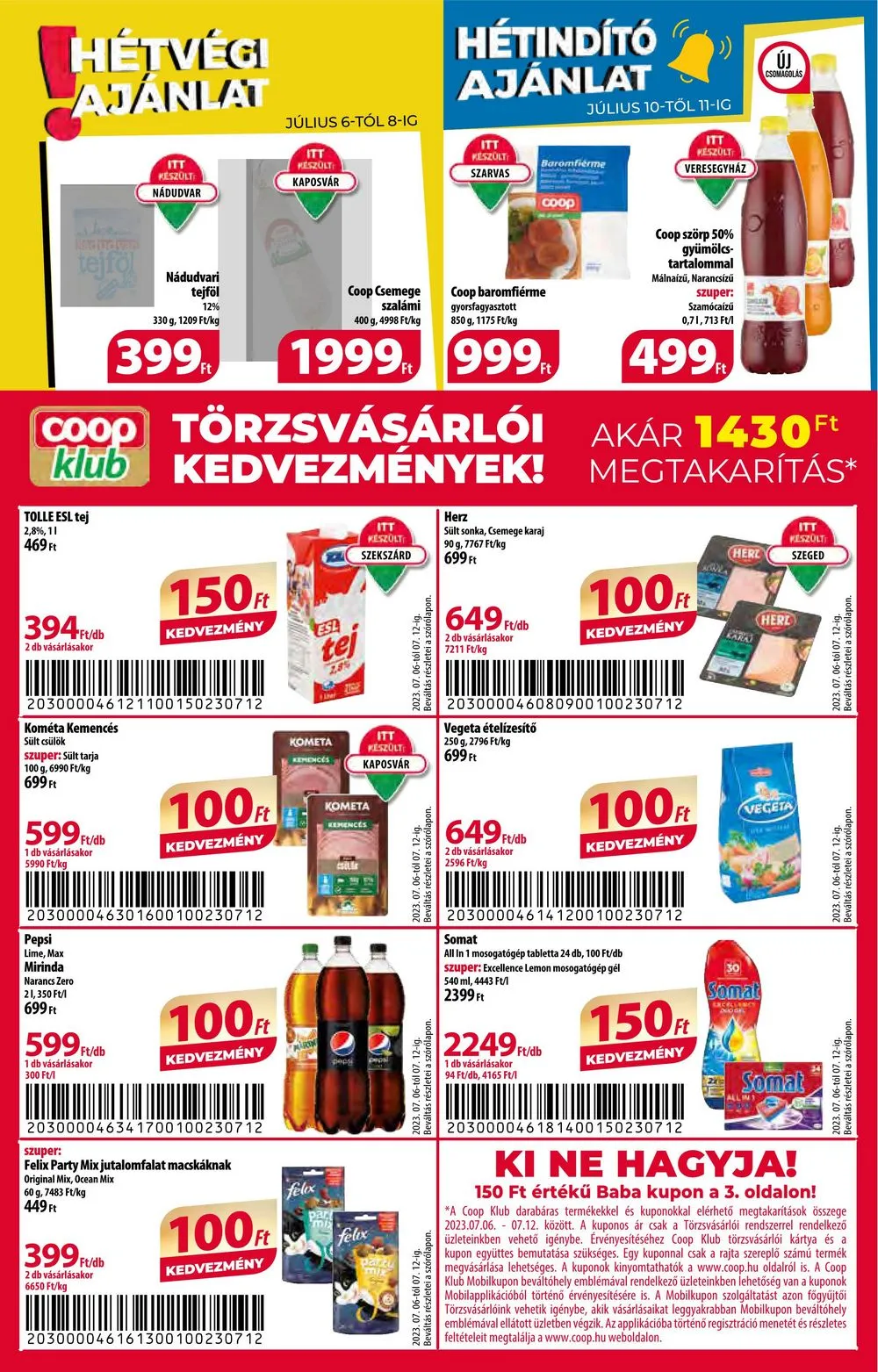 Coop akciós újság 07.06–07.12 – 8. oldal