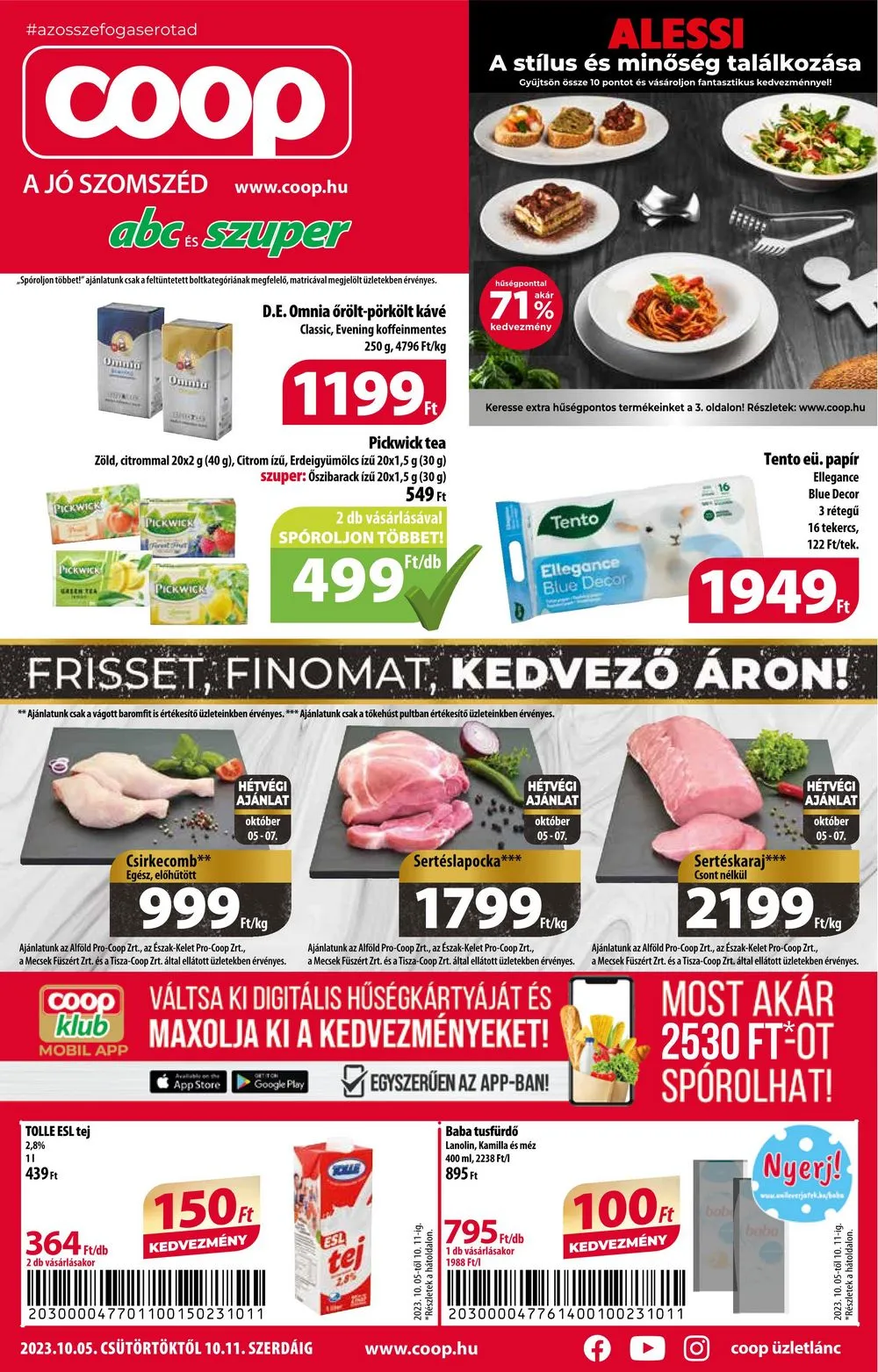 Coop akciós újság 10.05–10.11