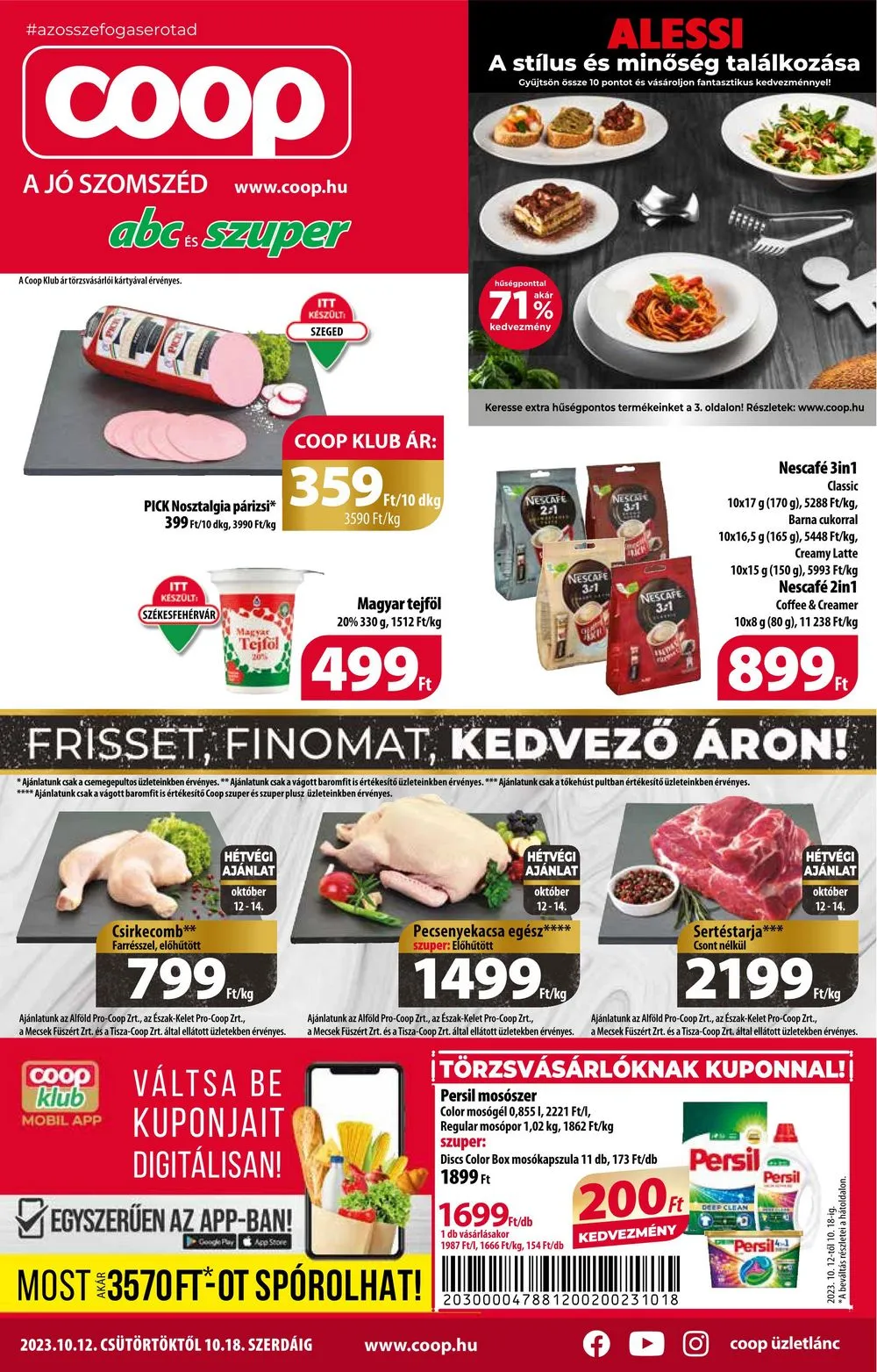 Coop akciós újság 10.12–10.18