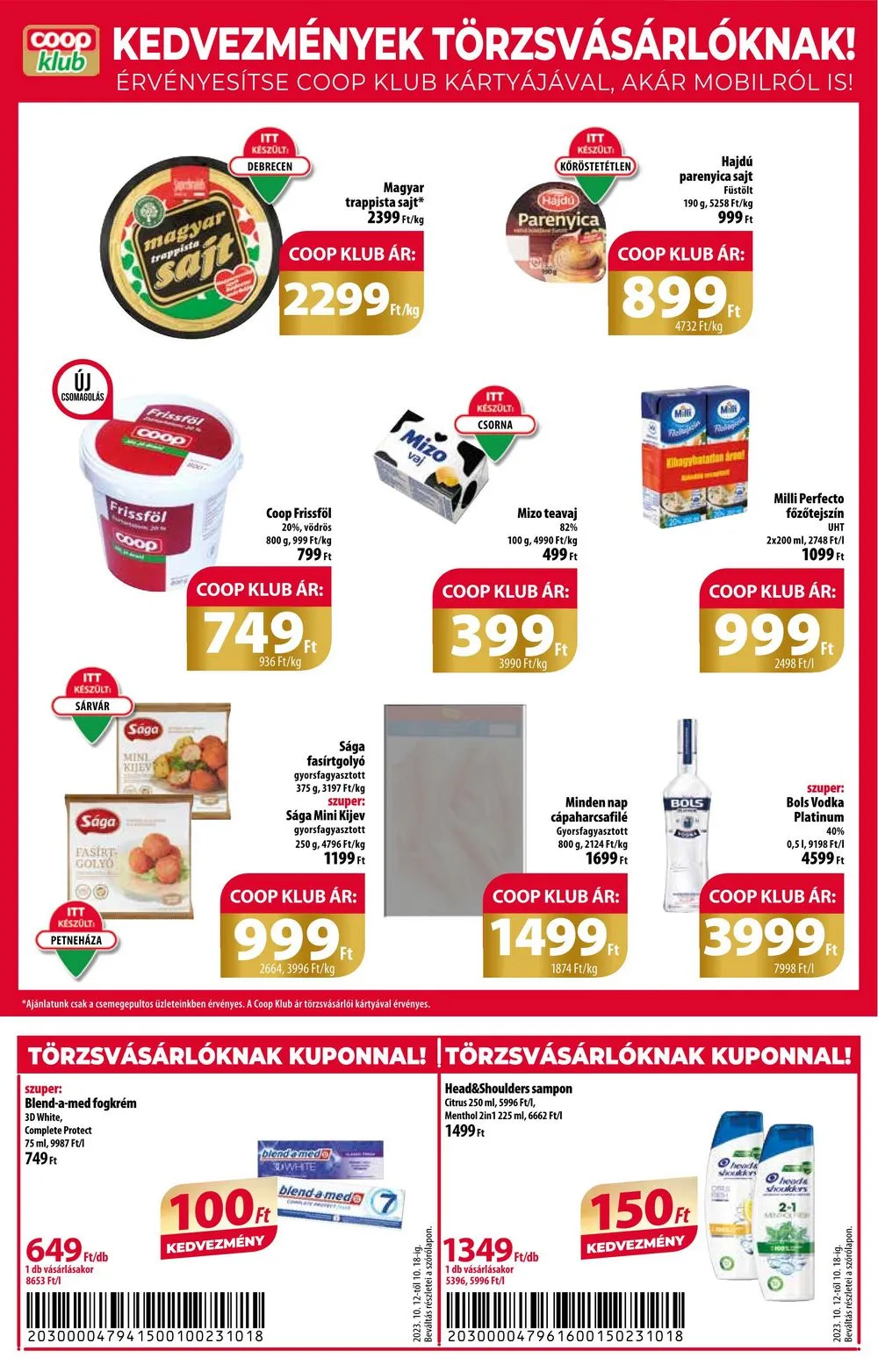 Coop akciós újság 10.12–10.18 – 10. oldal