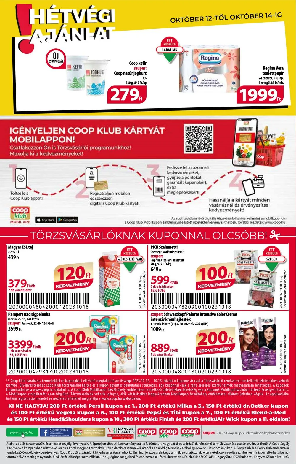 Coop akciós újság 10.12–10.18 – 12. oldal