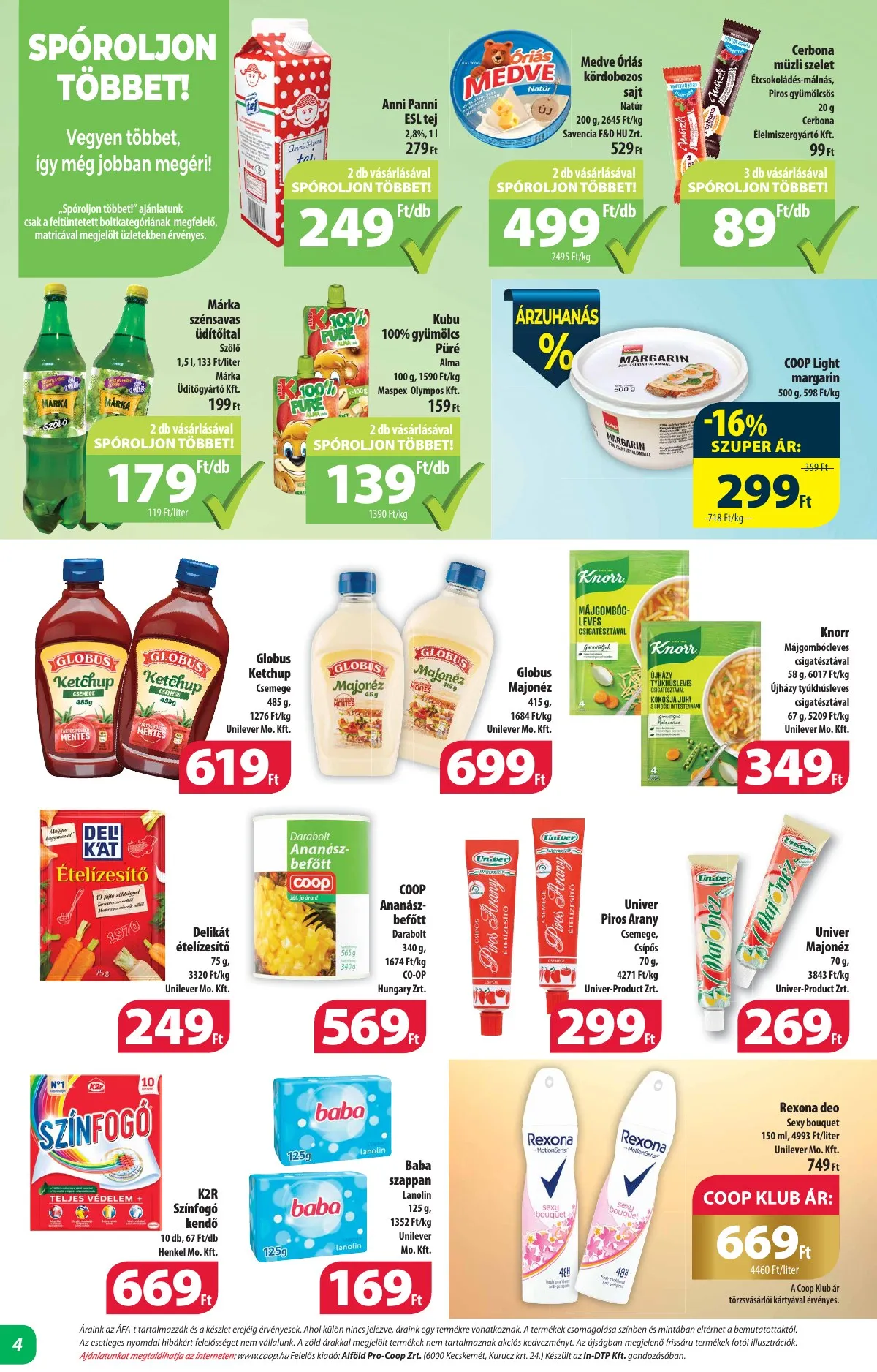 Coop akciós újság Alföld mini 02.16–03.01 – 4. oldal