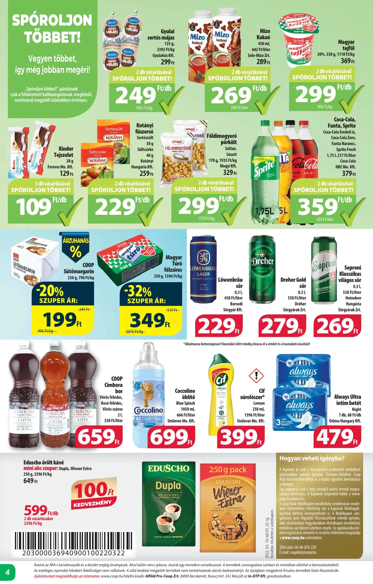 Coop akciós újság Alföld mini 03.16–03.29 – 4. oldal