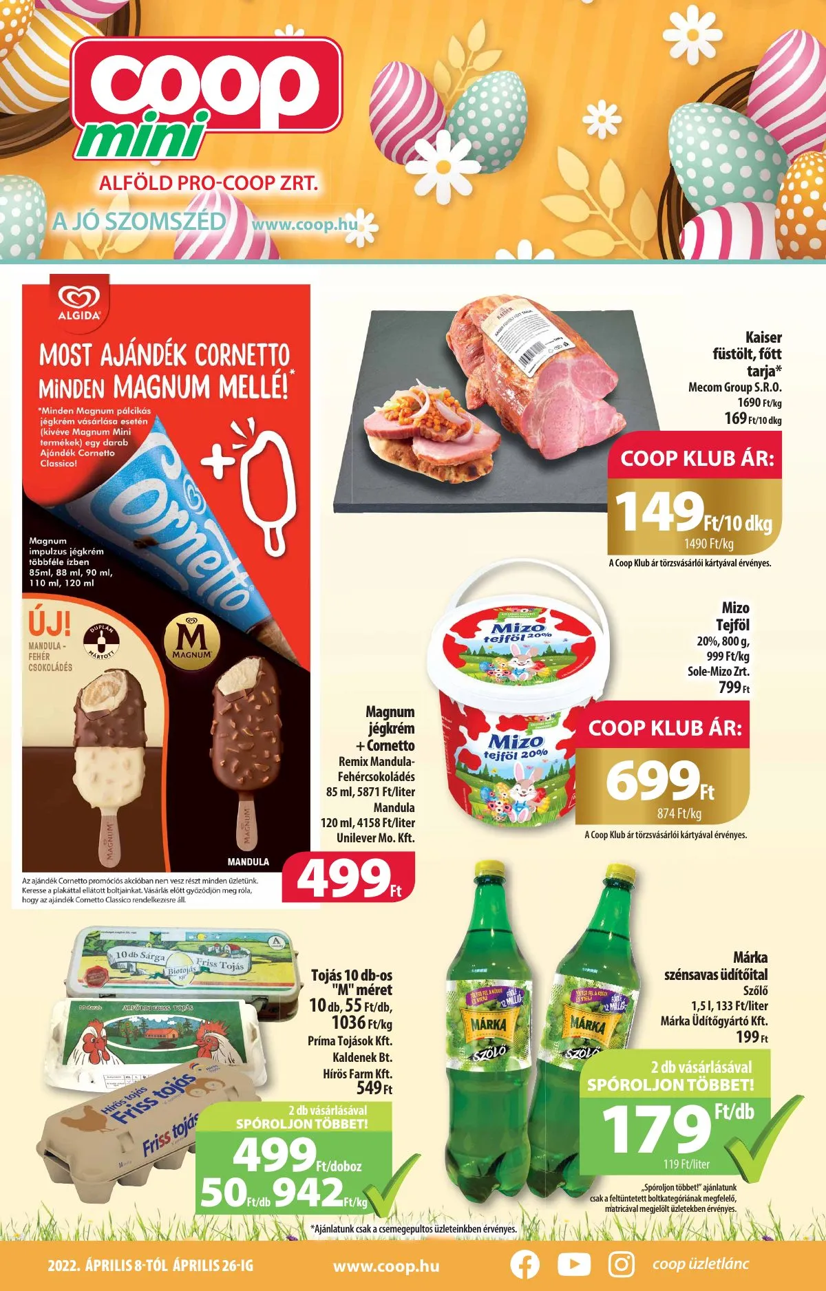 Coop akciós újság Alföld mini 04.08–04.26