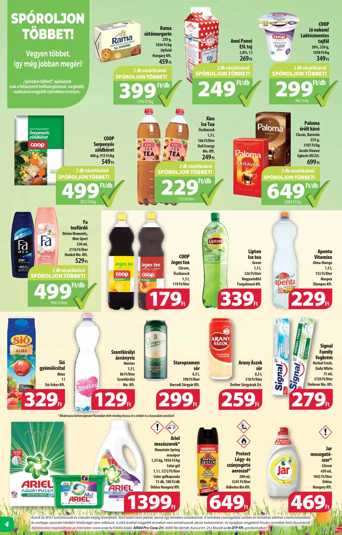 Coop akciós újság Alföld mini 04.08–04.26 – 4. oldal