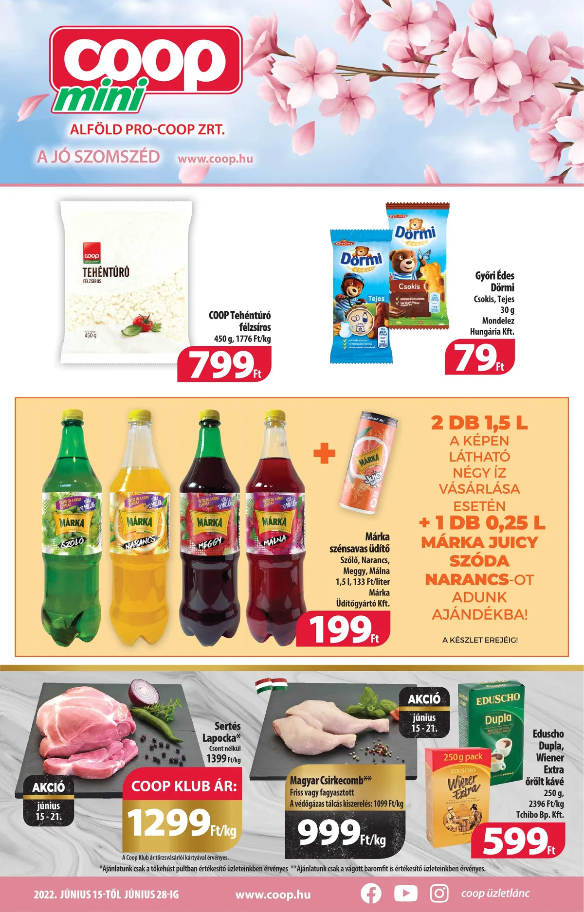 Coop akciós újság Alföld mini 06.15–06.28