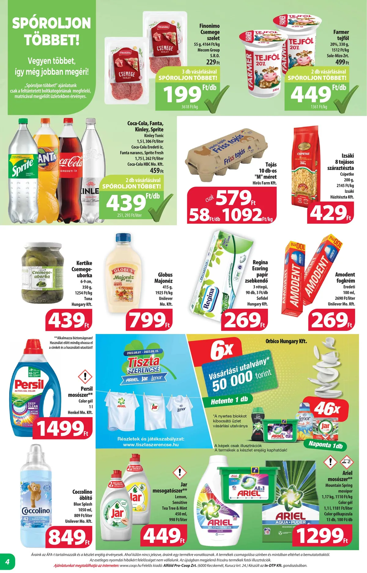 Coop akciós újság Alföld mini 08.17–08.30 – 4. oldal