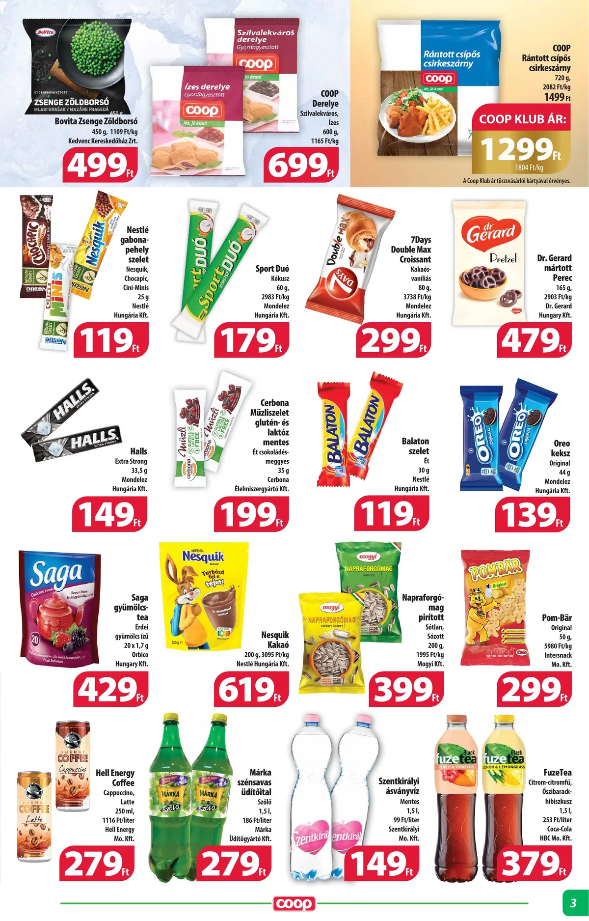 Coop akciós újság Alföld mini 10.12–10.31 – 3. oldal
