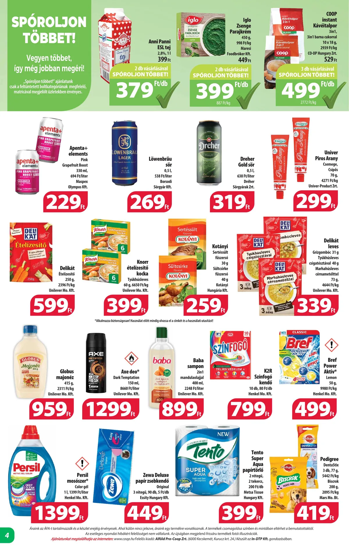Coop akciós újság Alföld mini 10.12–10.31 – 4. oldal