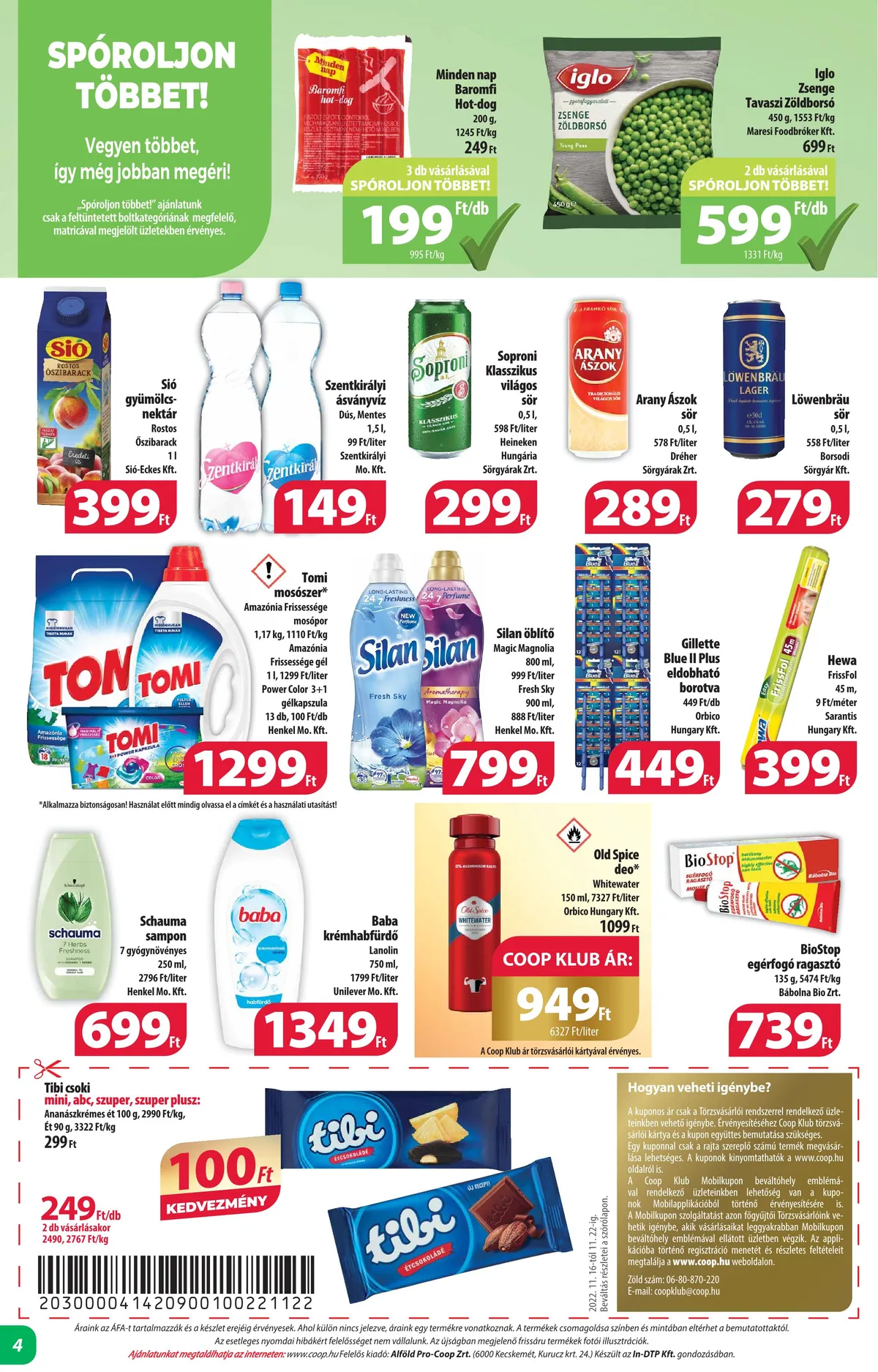 Coop akciós újság Alföld mini 11.16–11.29 – 4. oldal