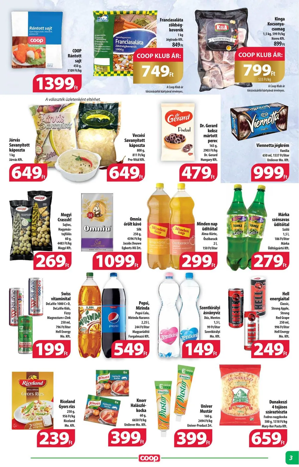 Coop akciós újság Alföld mini 12.14–12.31 – 3. oldal