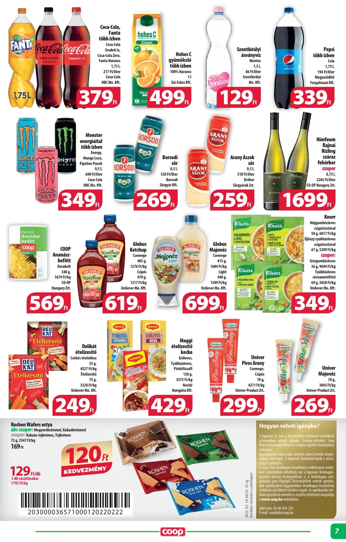 Coop akciós újság Alföld 02.16–02.22 – 7. oldal
