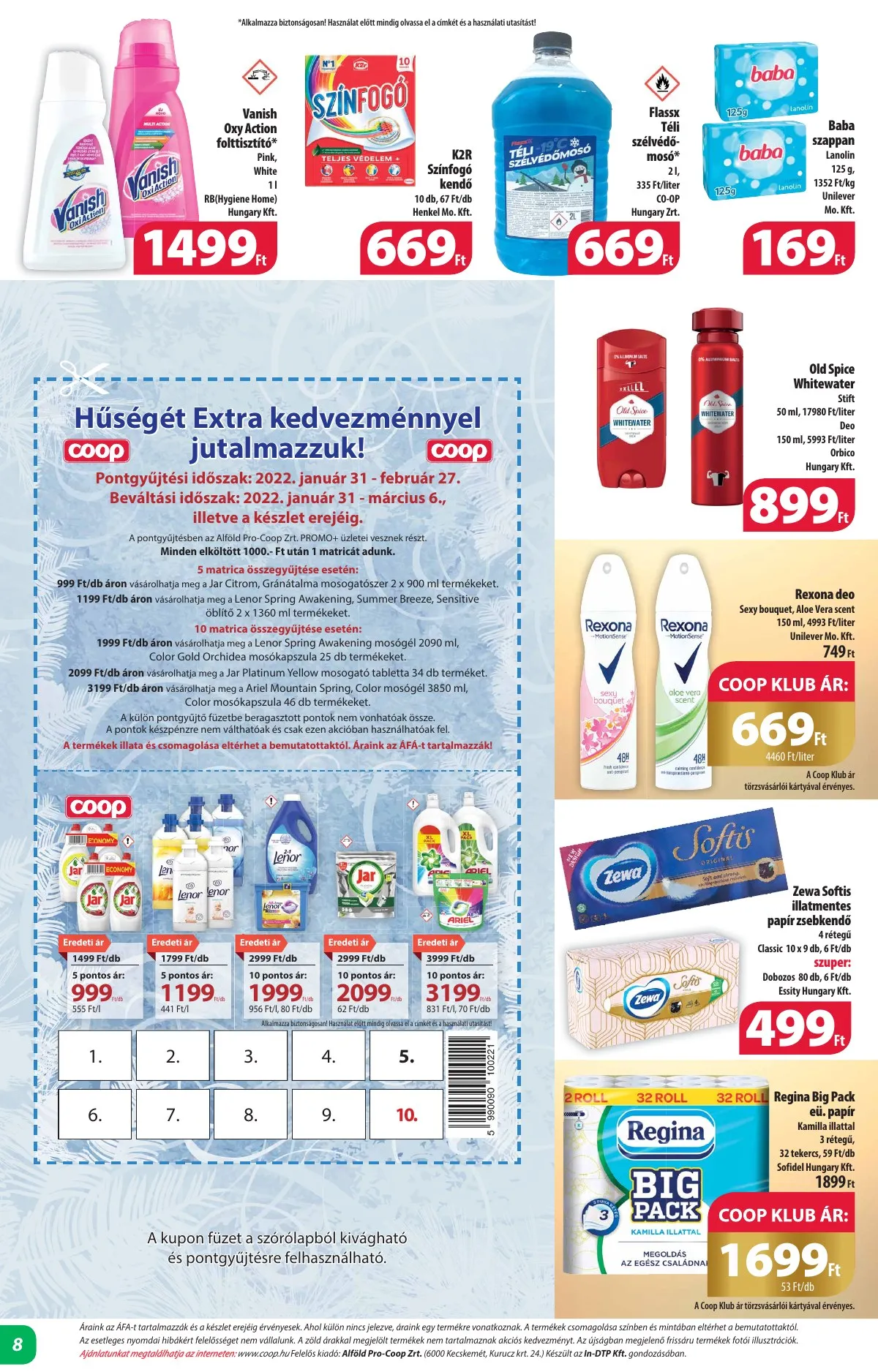 Coop akciós újság Alföld 02.16–02.22 – 8. oldal