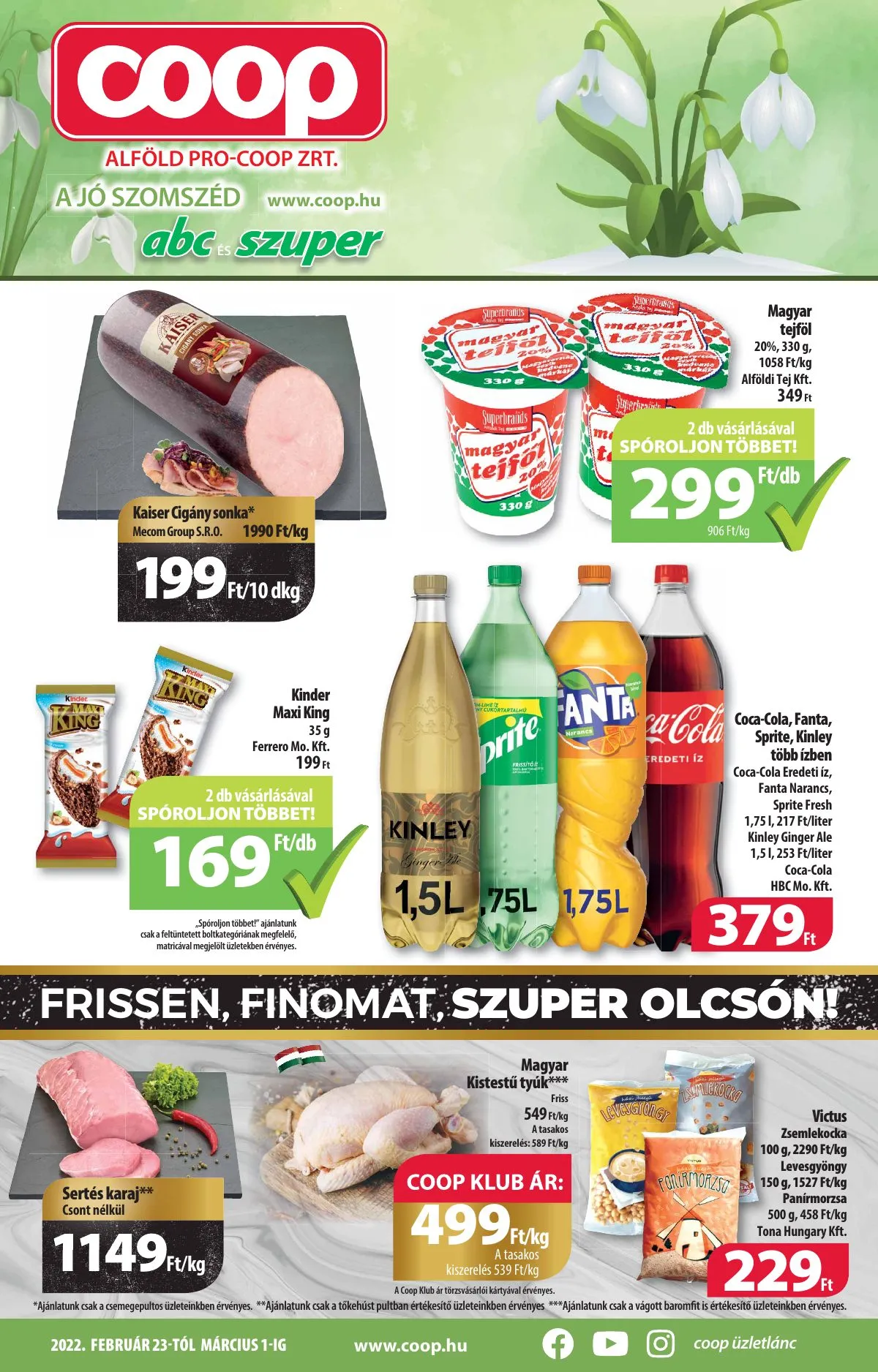 Coop akciós újság Alföld 02.23–03.01