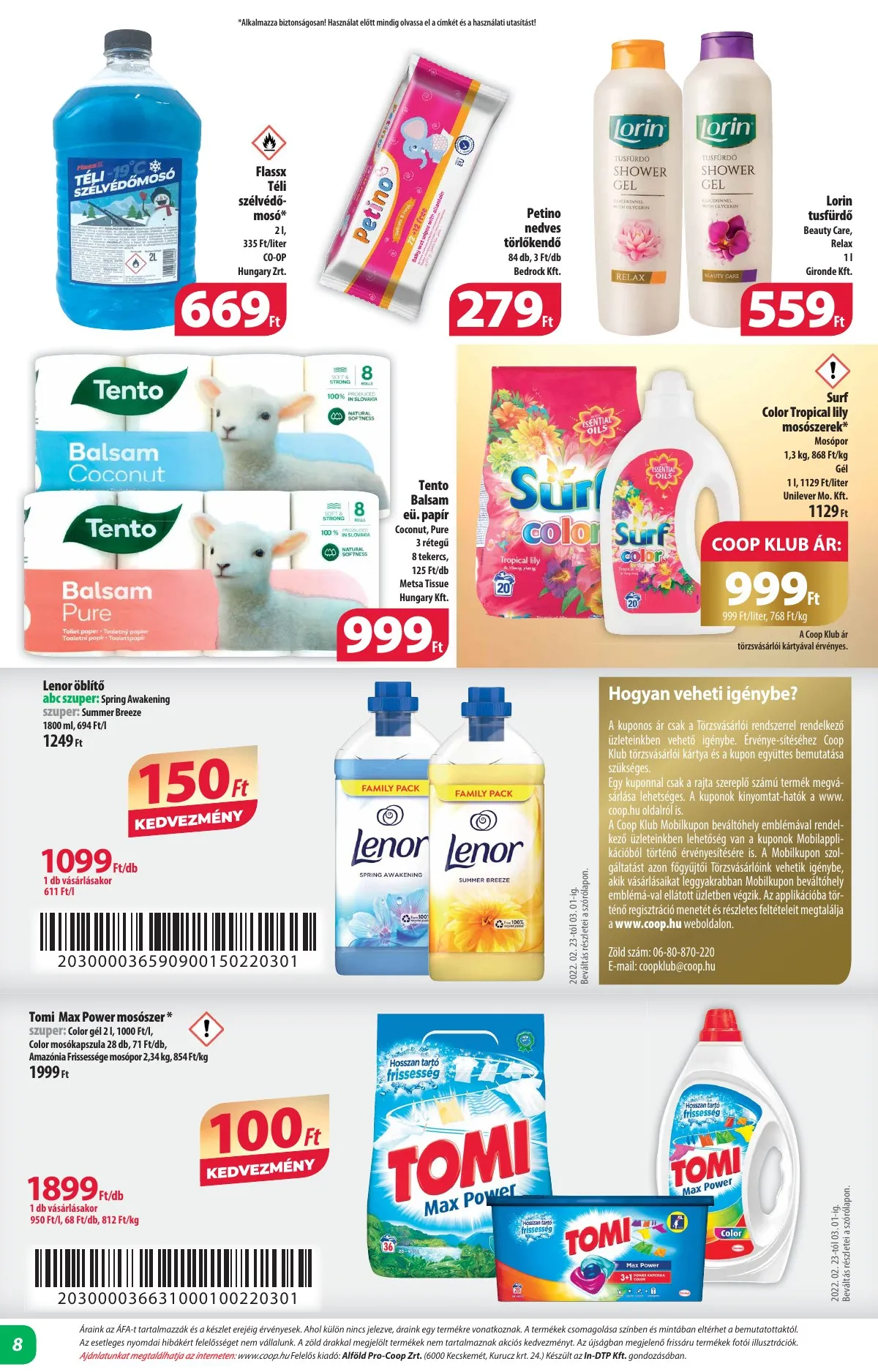 Coop akciós újság Alföld 02.23–03.01 – 8. oldal