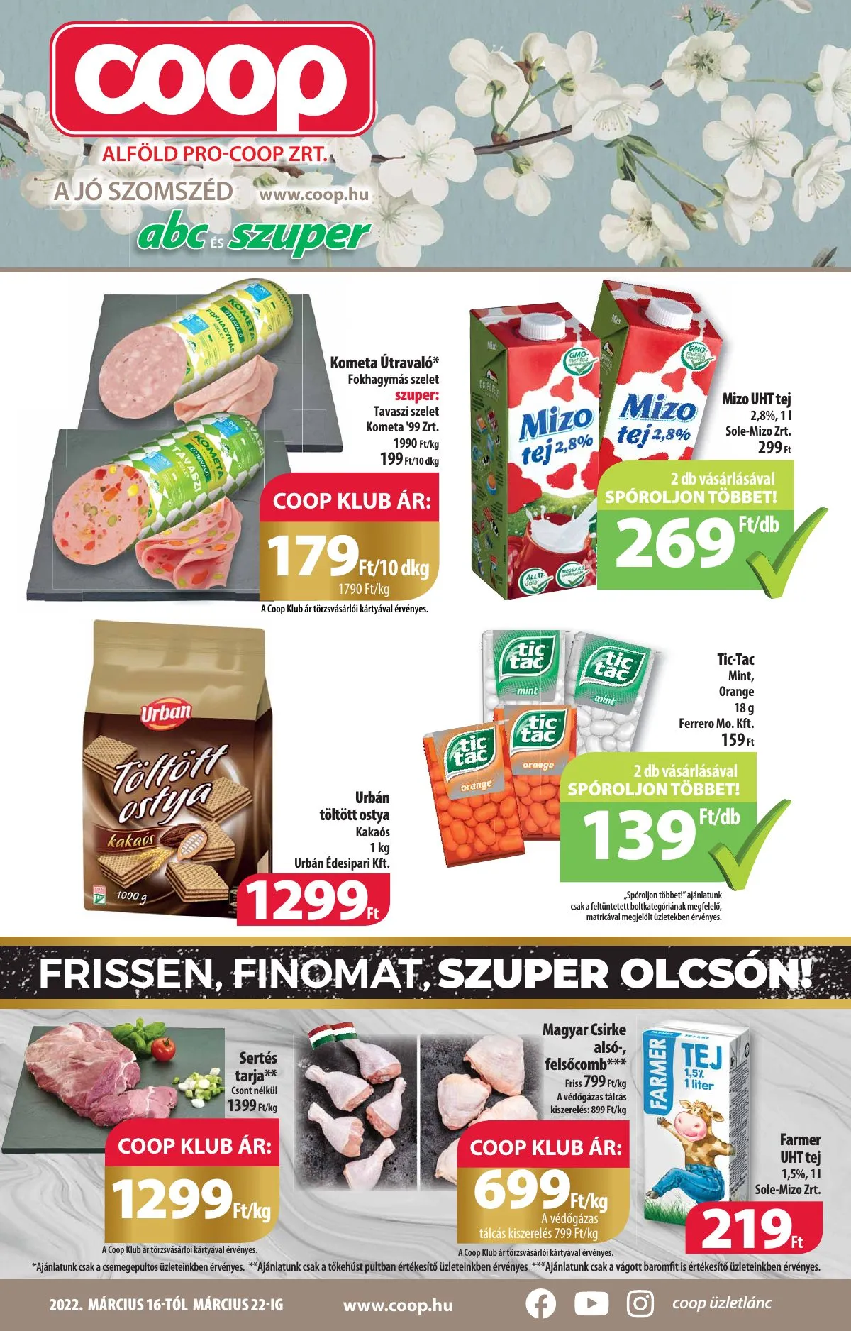 Coop akciós újság Alföld 03.16–03.22