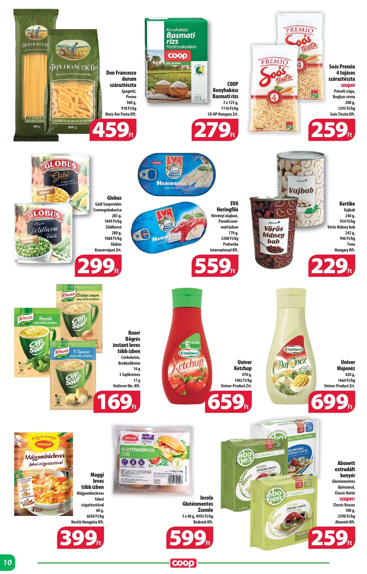 Coop akciós újság Alföld 03.16–03.22 – 10. oldal