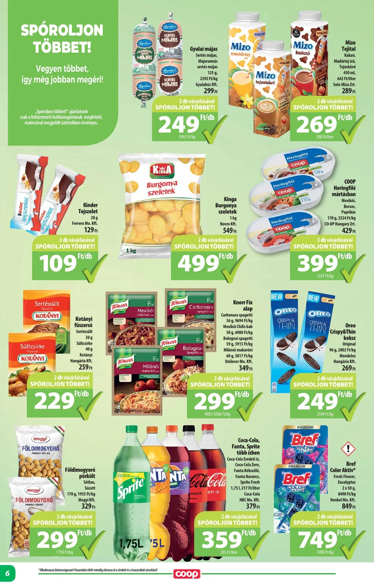 Coop akciós újság Alföld 03.16–03.22 – 6. oldal