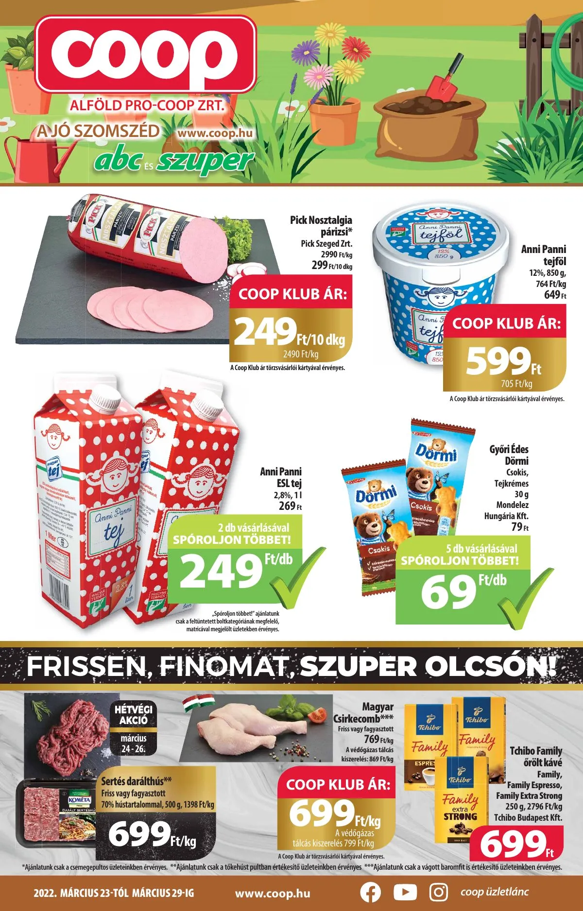Coop akciós újság Alföld 03.23–03.29