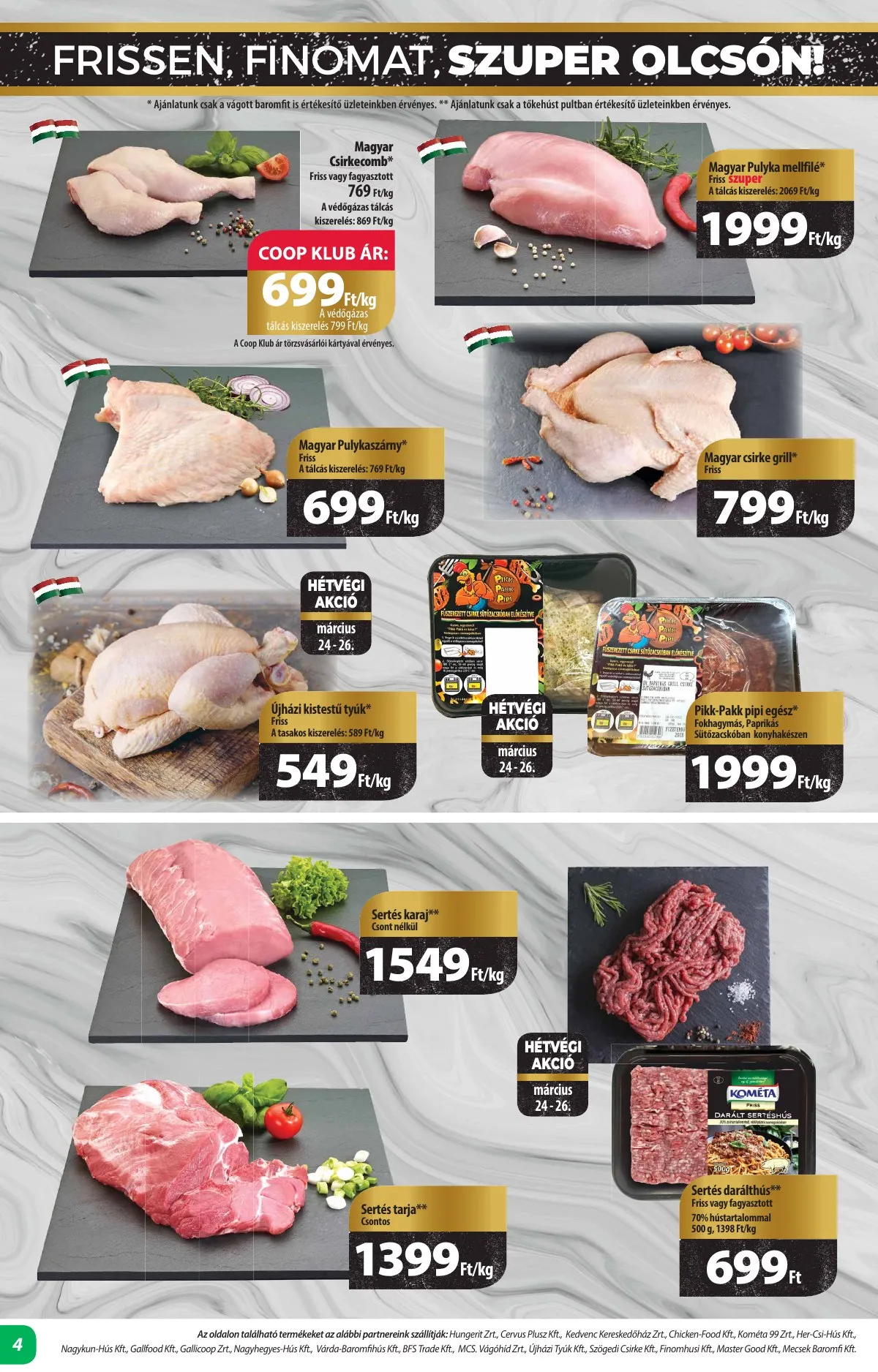 Coop akciós újság Alföld 03.23–03.29 – 4. oldal