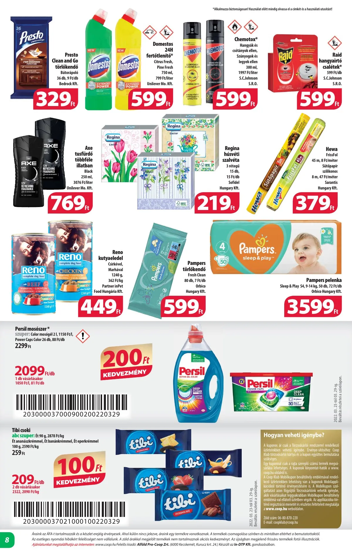 Coop akciós újság Alföld 03.23–03.29 – 8. oldal