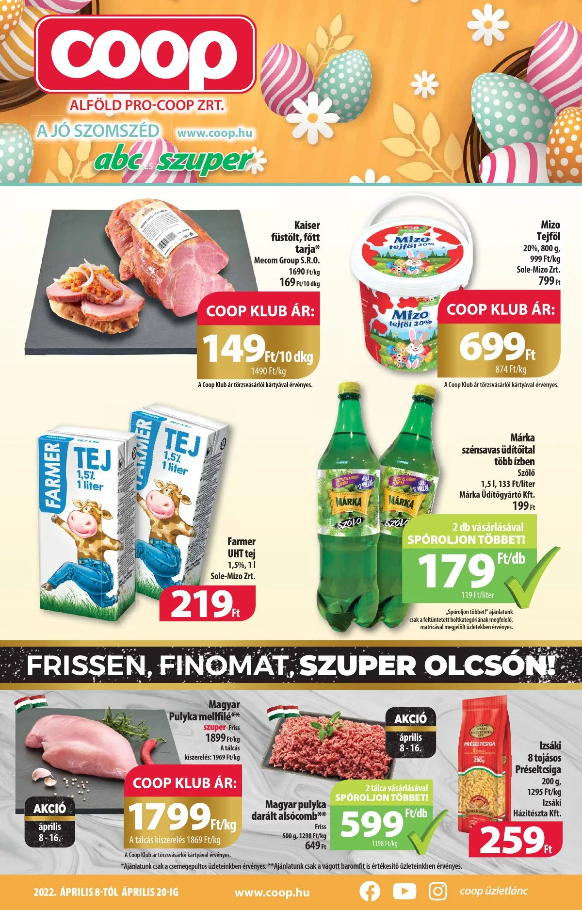 Coop akciós újság Alföld 04.08–04.20