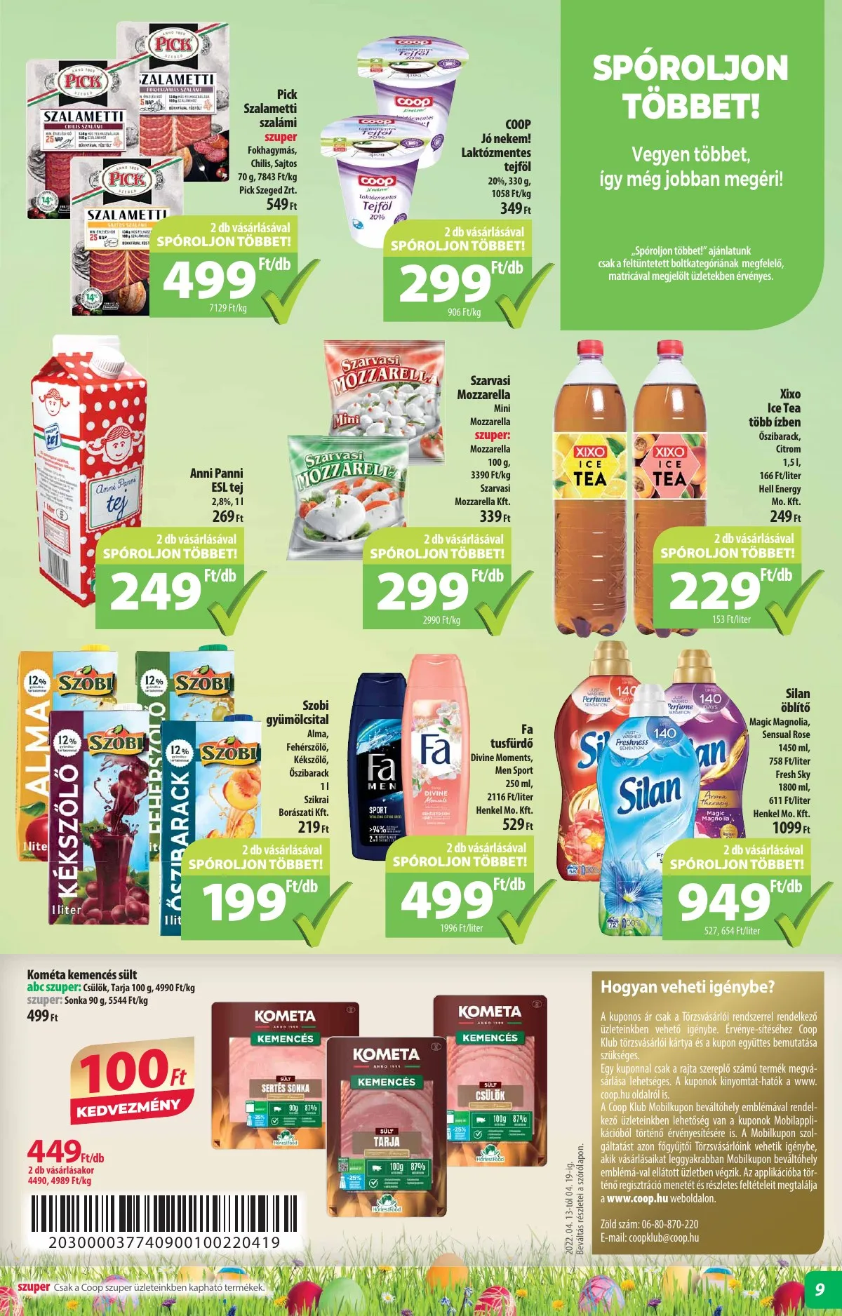 Coop akciós újság Alföld 04.08–04.20 – 9. oldal