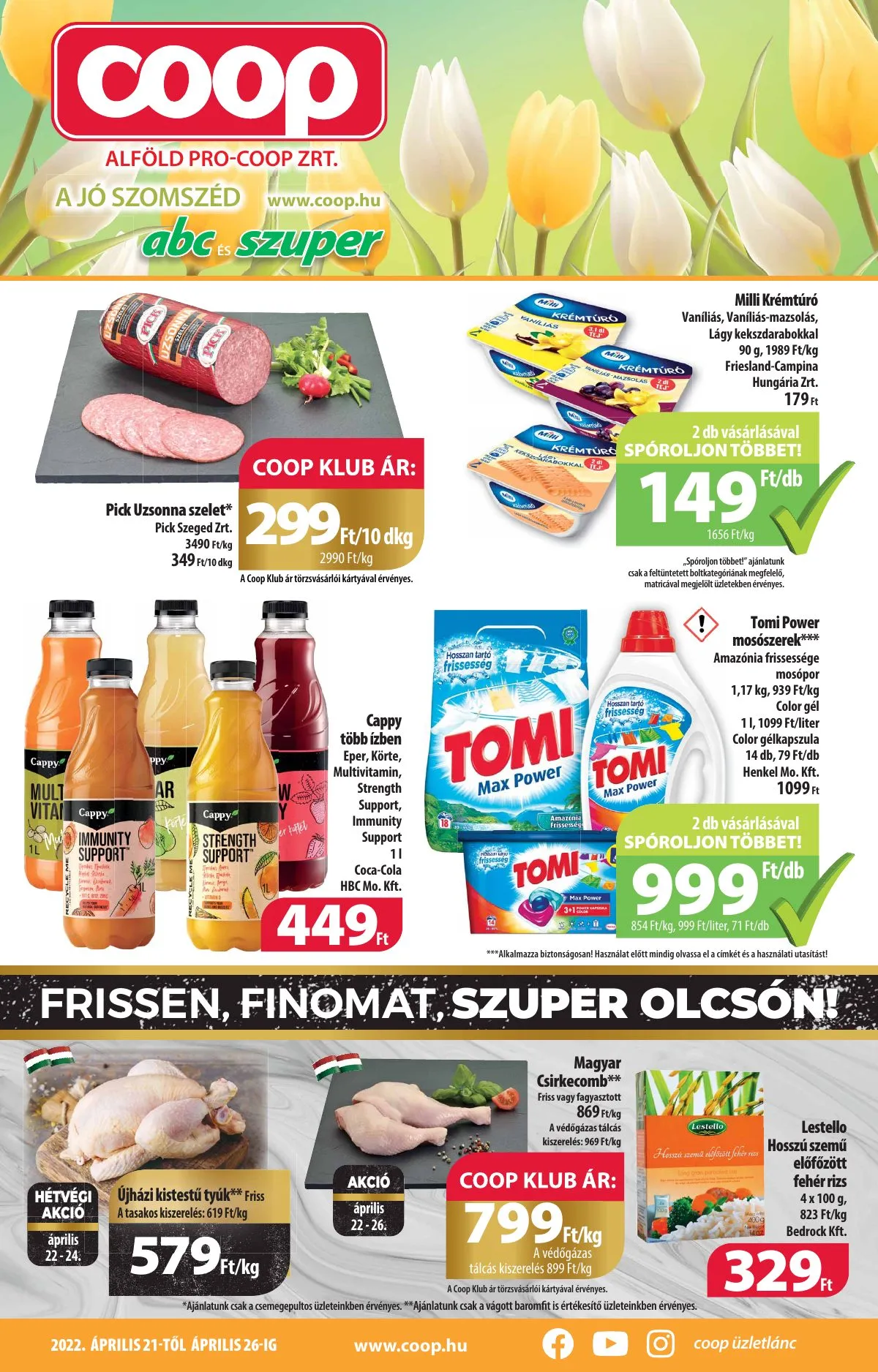 Coop akciós újság Alföld 04.21–04.26
