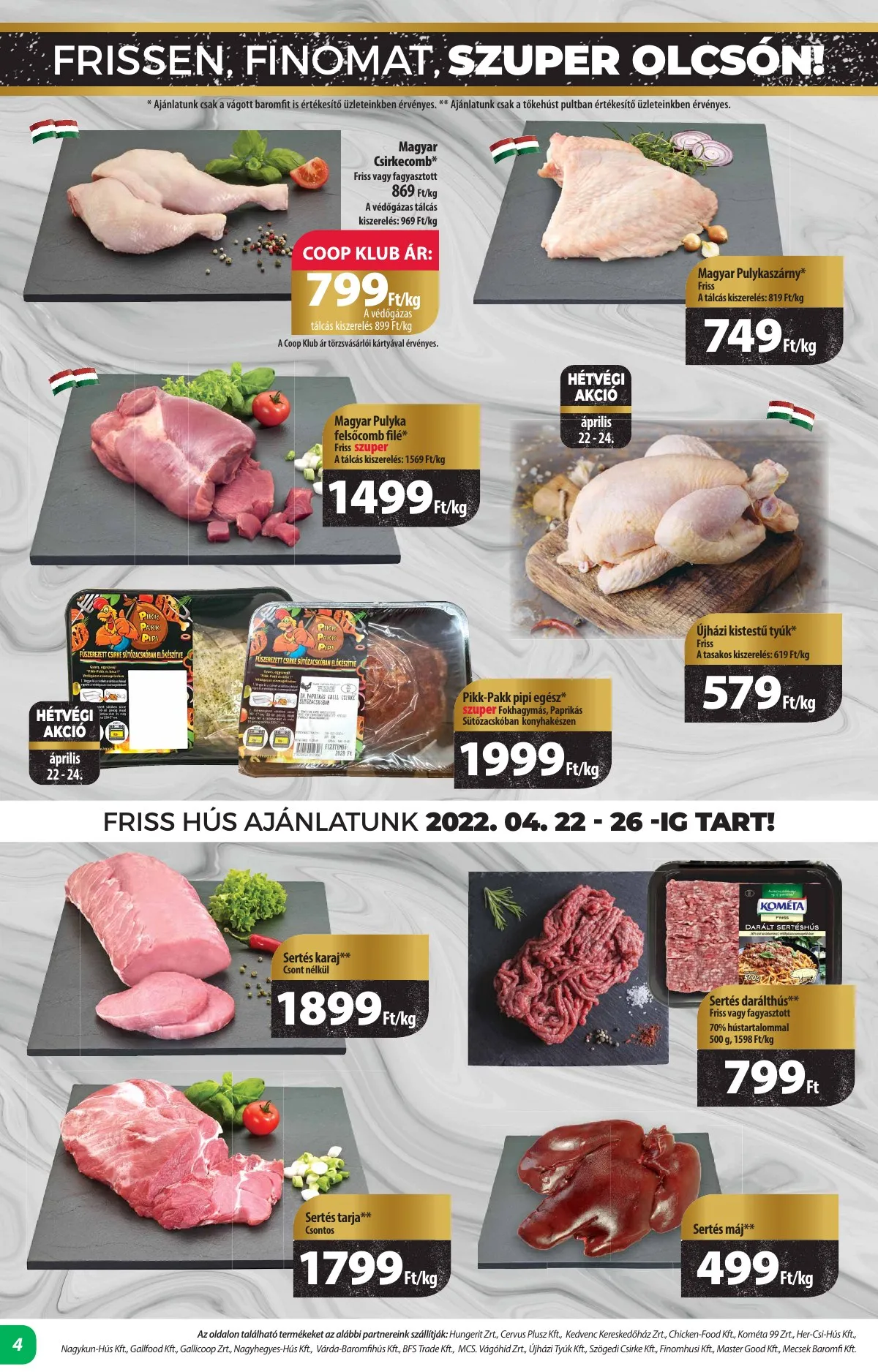 Coop akciós újság Alföld 04.21–04.26 – 4. oldal