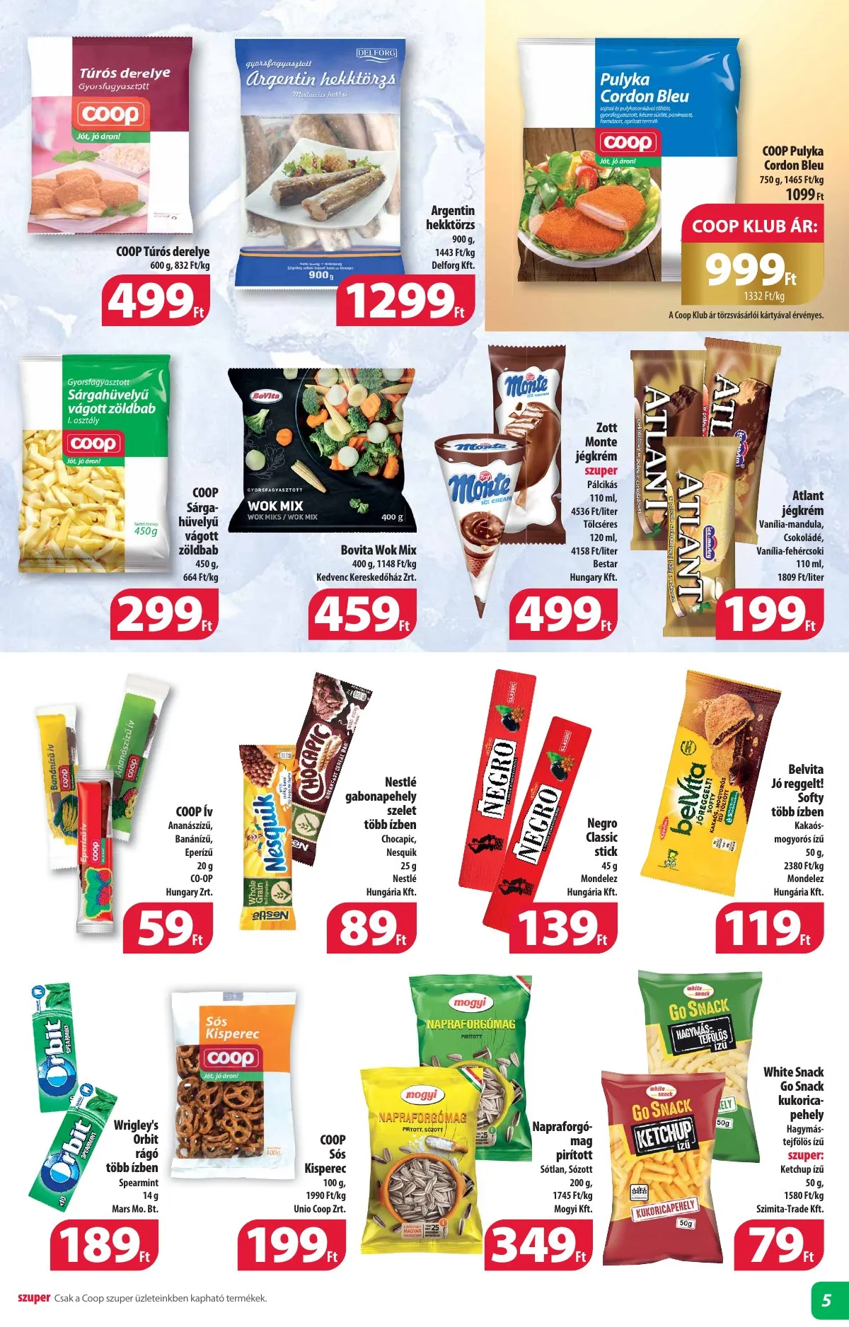Coop akciós újság Alföld 04.21–04.26 – 5. oldal