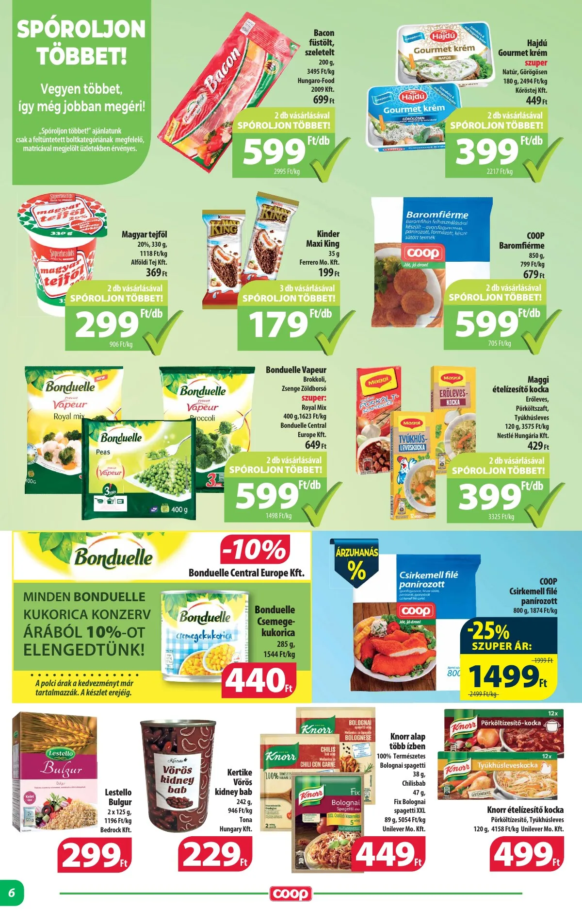 Coop akciós újság Alföld 04.21–04.26 – 6. oldal
