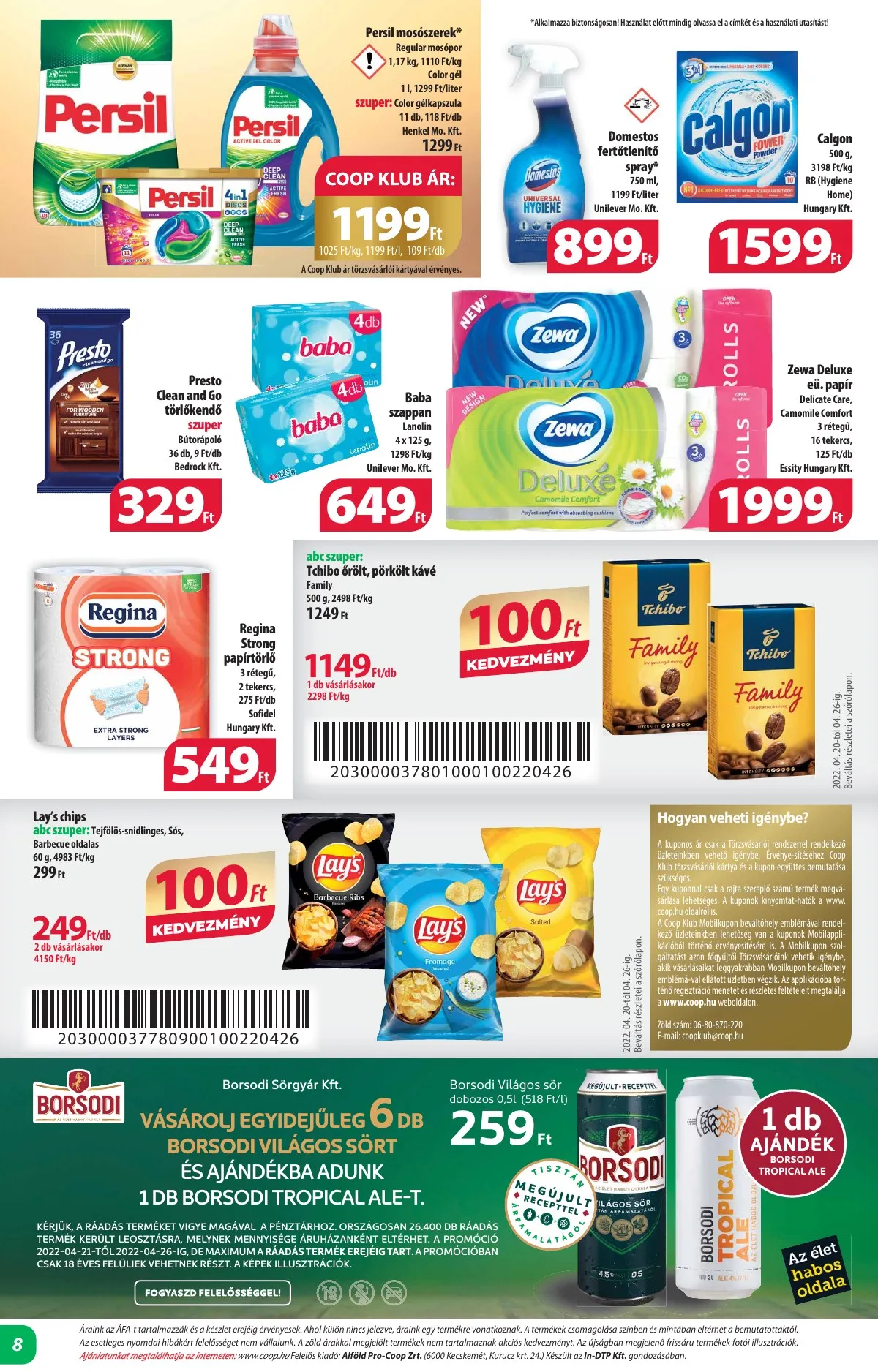 Coop akciós újság Alföld 04.21–04.26 – 8. oldal