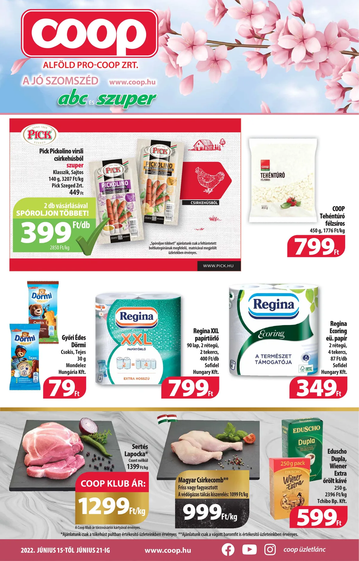 Coop akciós újság Alföld 06.15–06.21