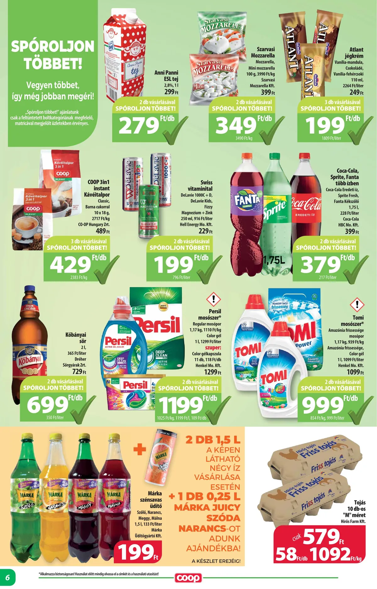 Coop akciós újság Alföld 06.15–06.21 – 6. oldal