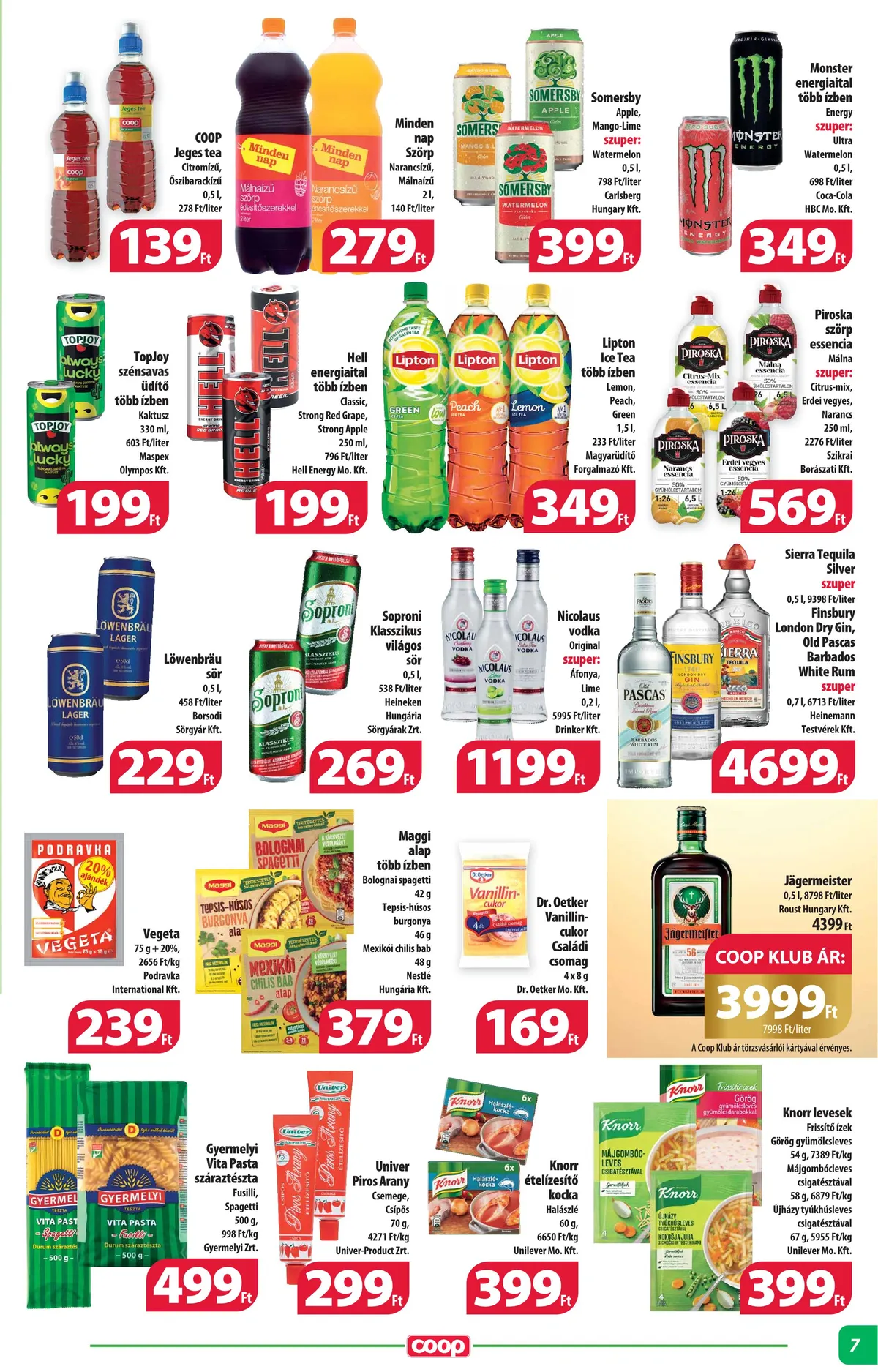 Coop akciós újság Alföld 06.15–06.21 – 7. oldal