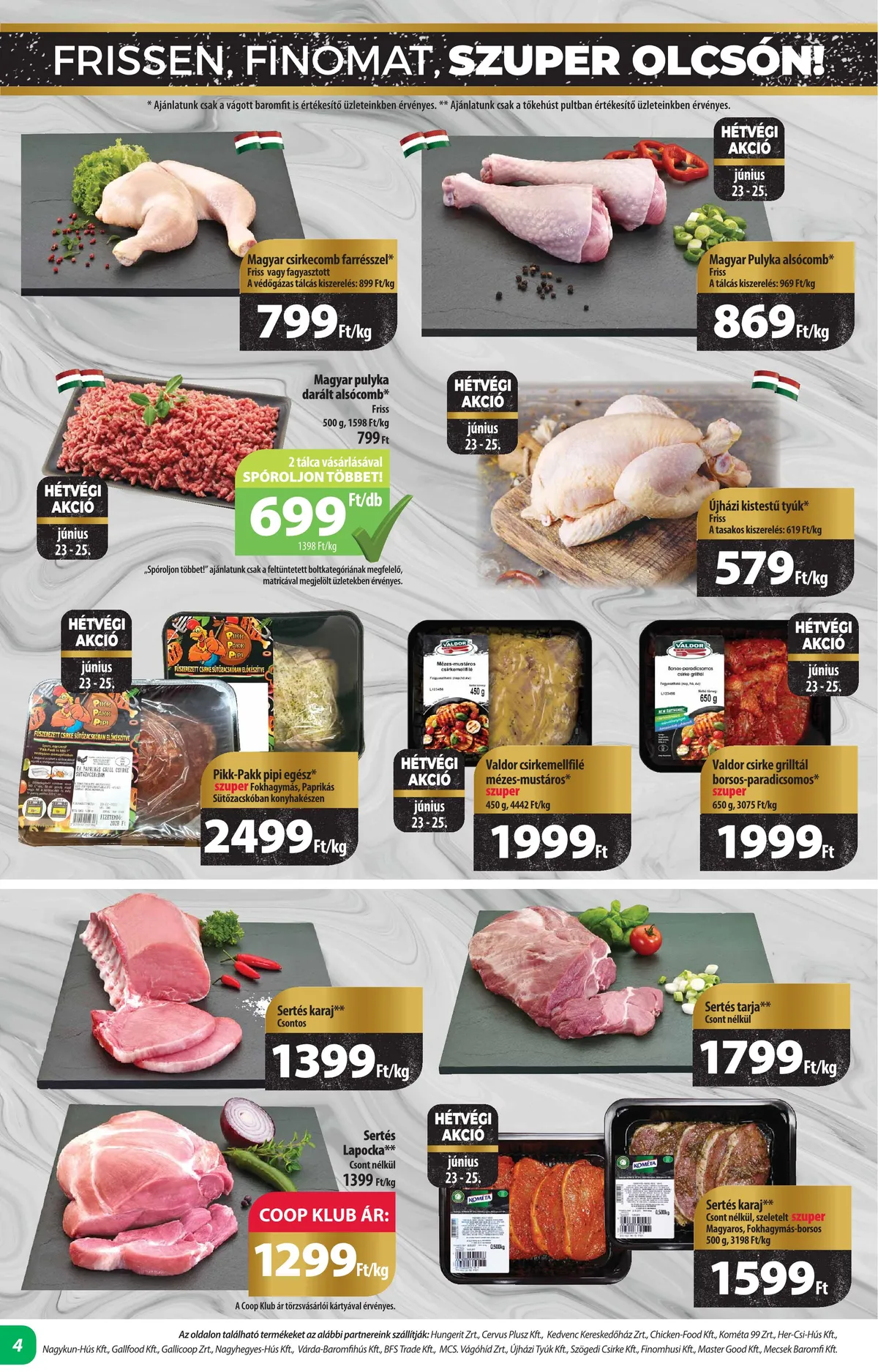 Coop akciós újság Alföld 06.22–06.28 – 4. oldal