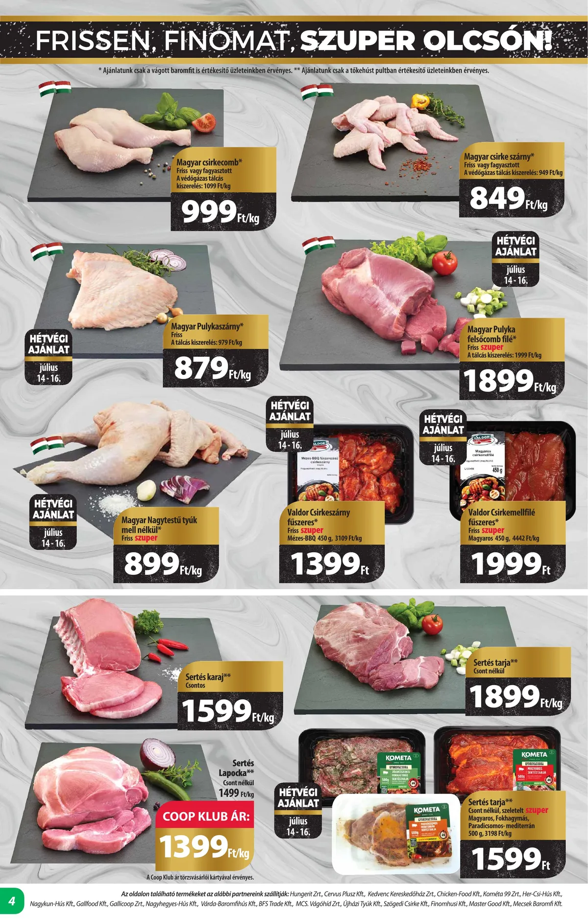 Coop akciós újság Alföld 07.13–07.19 – 4. oldal