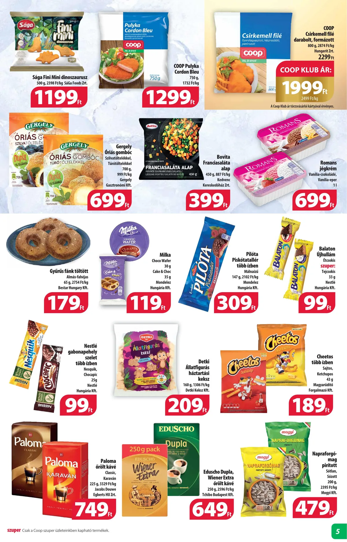 Coop akciós újság Alföld 07.13–07.19 – 5. oldal