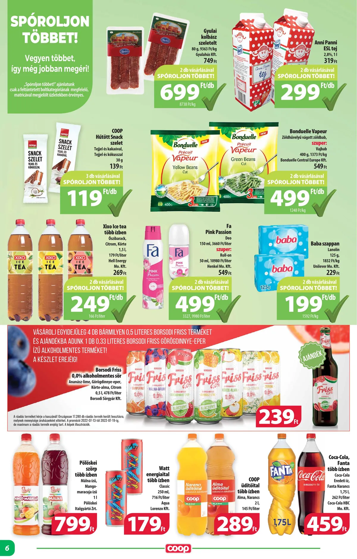 Coop akciós újság Alföld 07.13–07.19 – 6. oldal