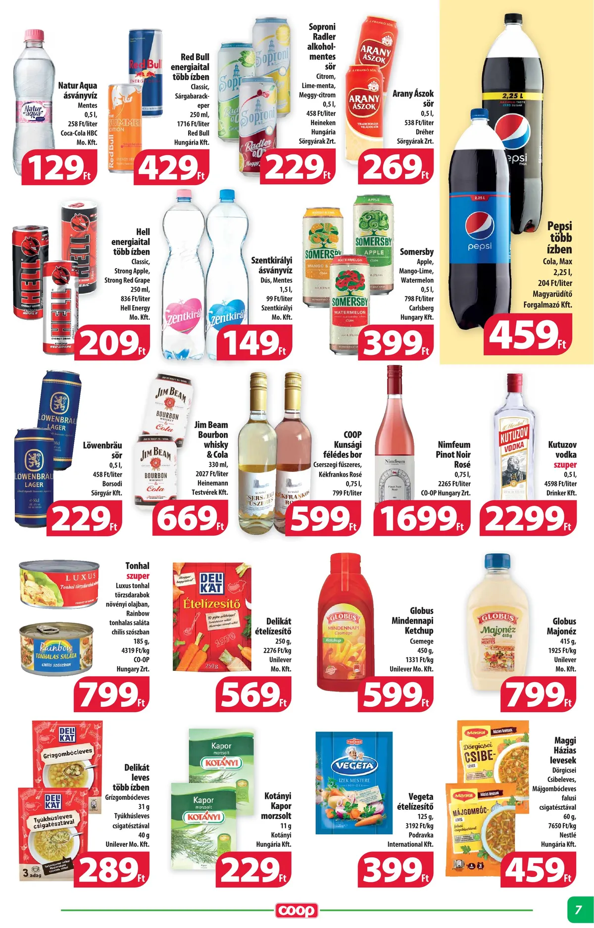 Coop akciós újság Alföld 07.13–07.19 – 7. oldal