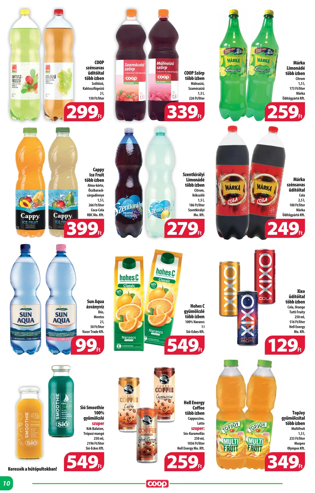 Coop akciós újság Alföld 07.20–08.02 – 10. oldal