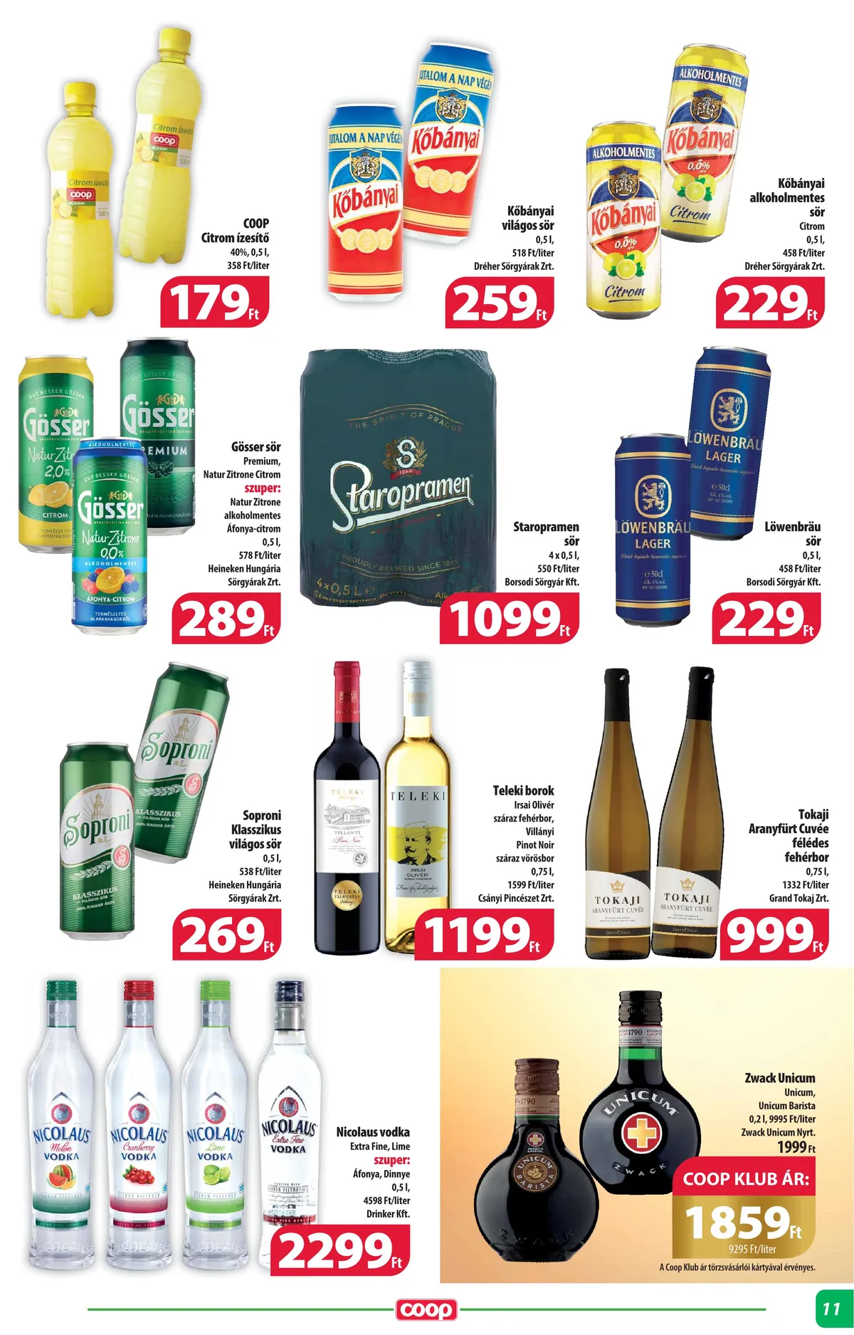 Coop akciós újság Alföld 07.20–08.02 – 11. oldal