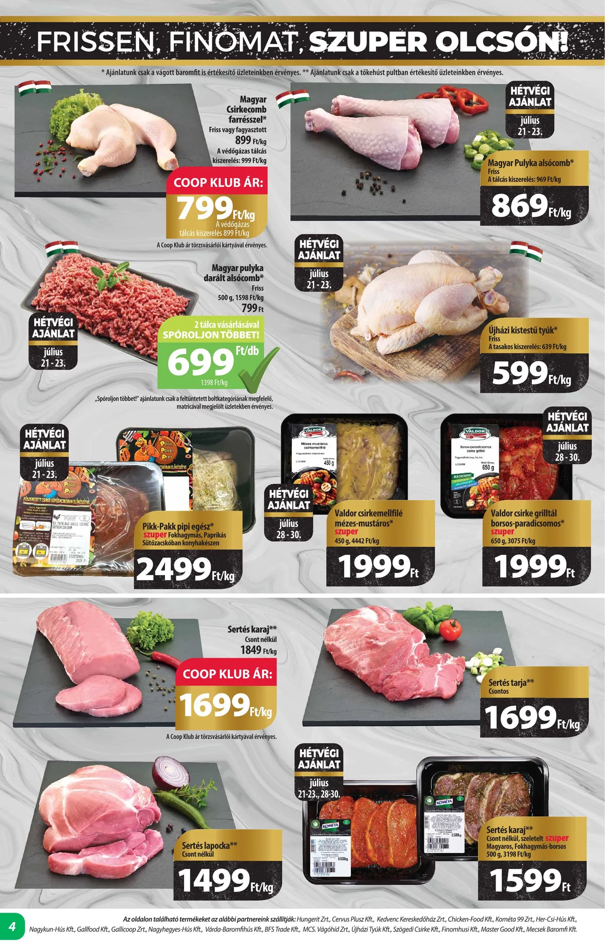 Coop akciós újság Alföld 07.20–08.02 – 4. oldal