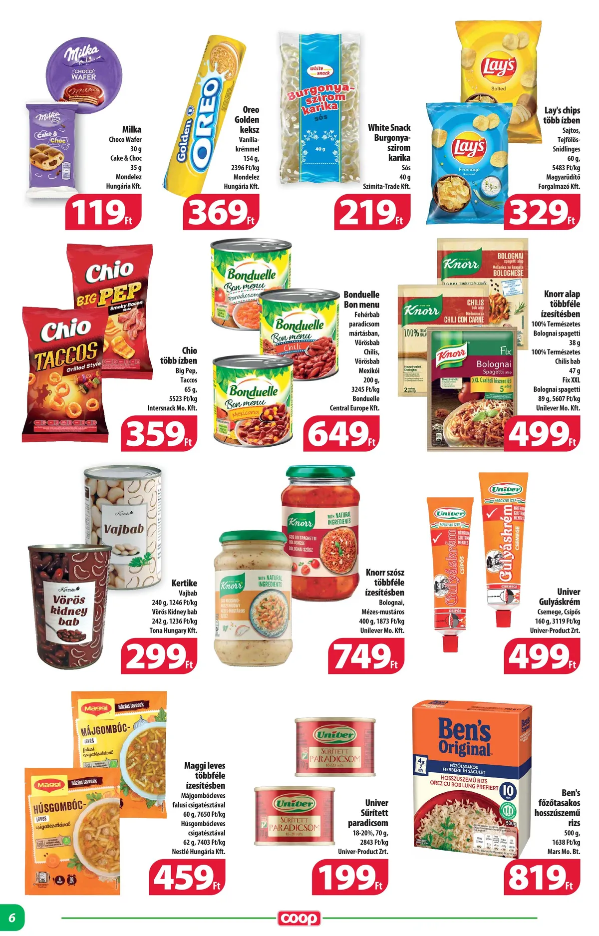 Coop akciós újság Alföld 07.20–08.02 – 6. oldal