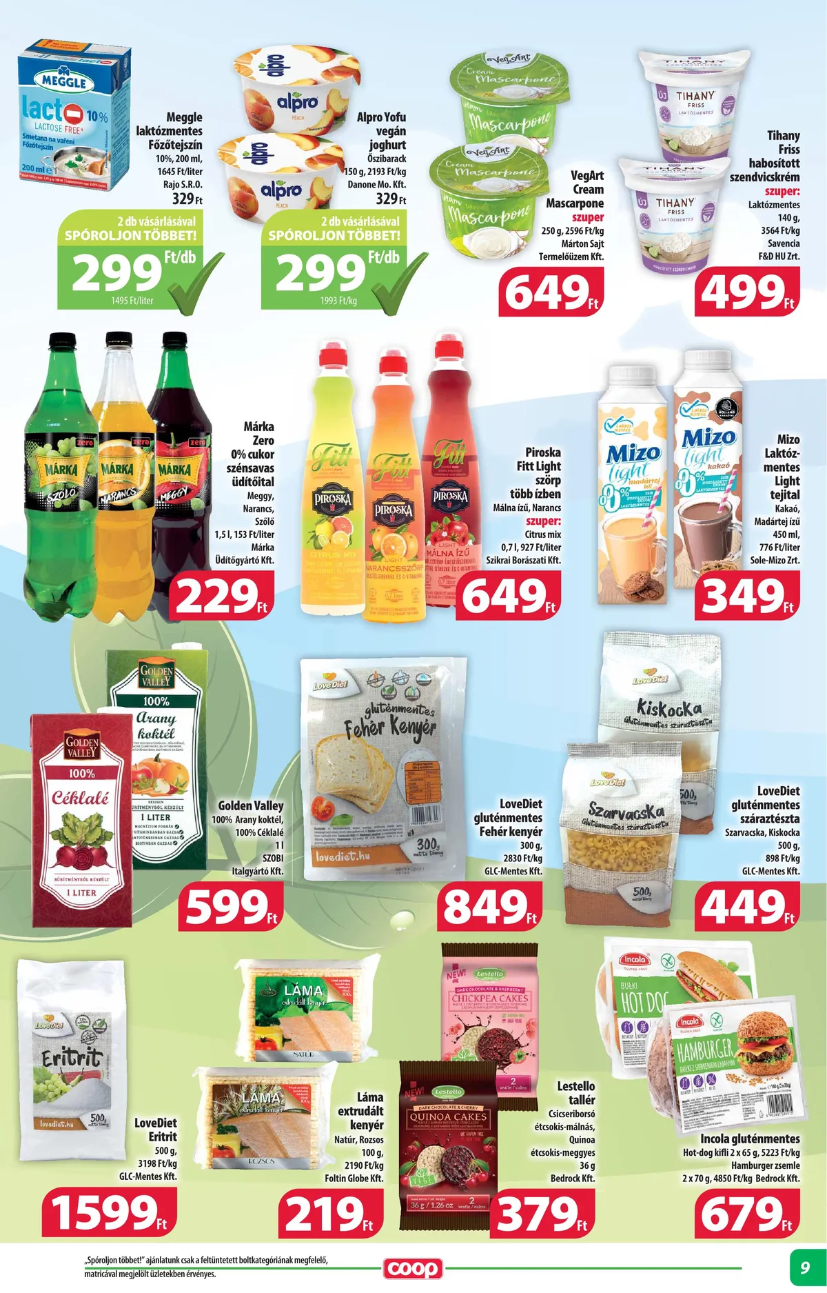 Coop akciós újság Alföld 07.20–08.02 – 9. oldal